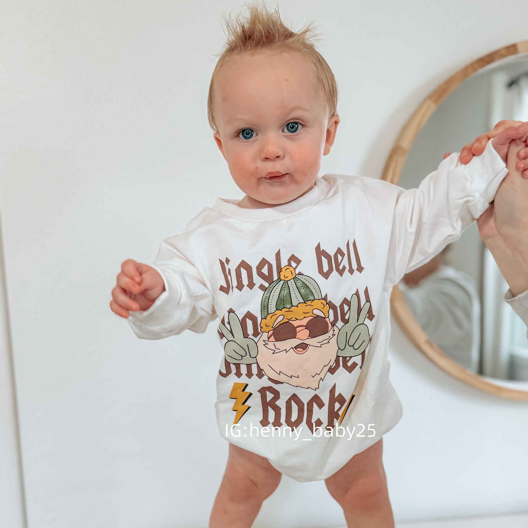 Baby Jingle Bell Rock Romper