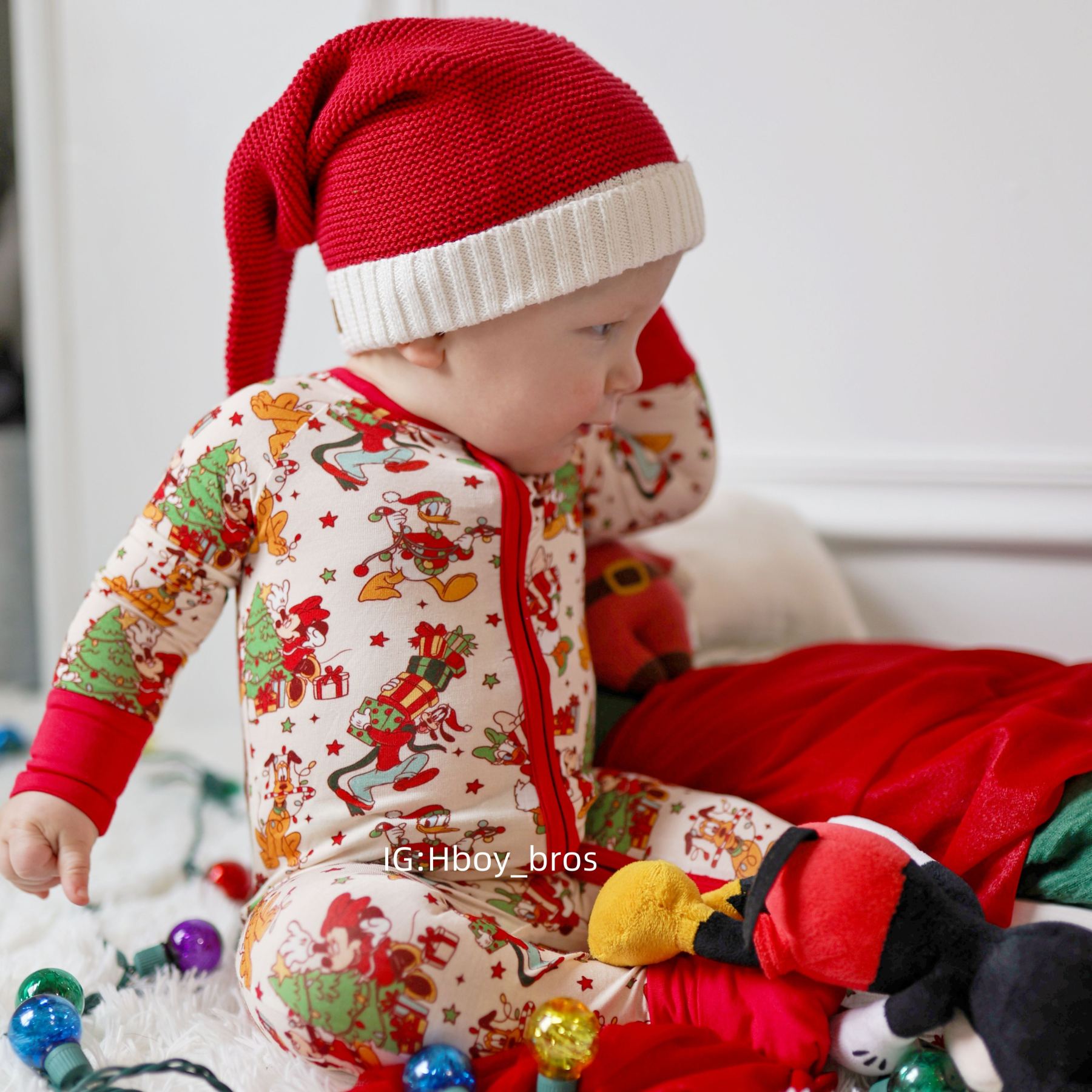 Newborn Christmas Bamboo Sleeper