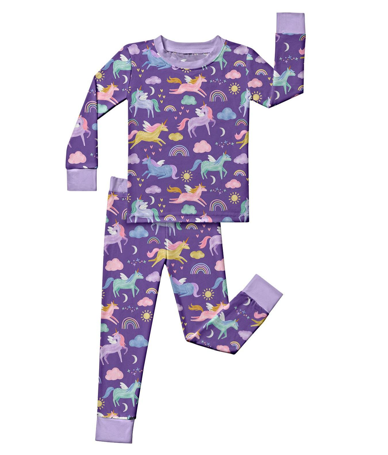 Kid Unicorn Rainbow Bamboo Set ( 2-6Y )