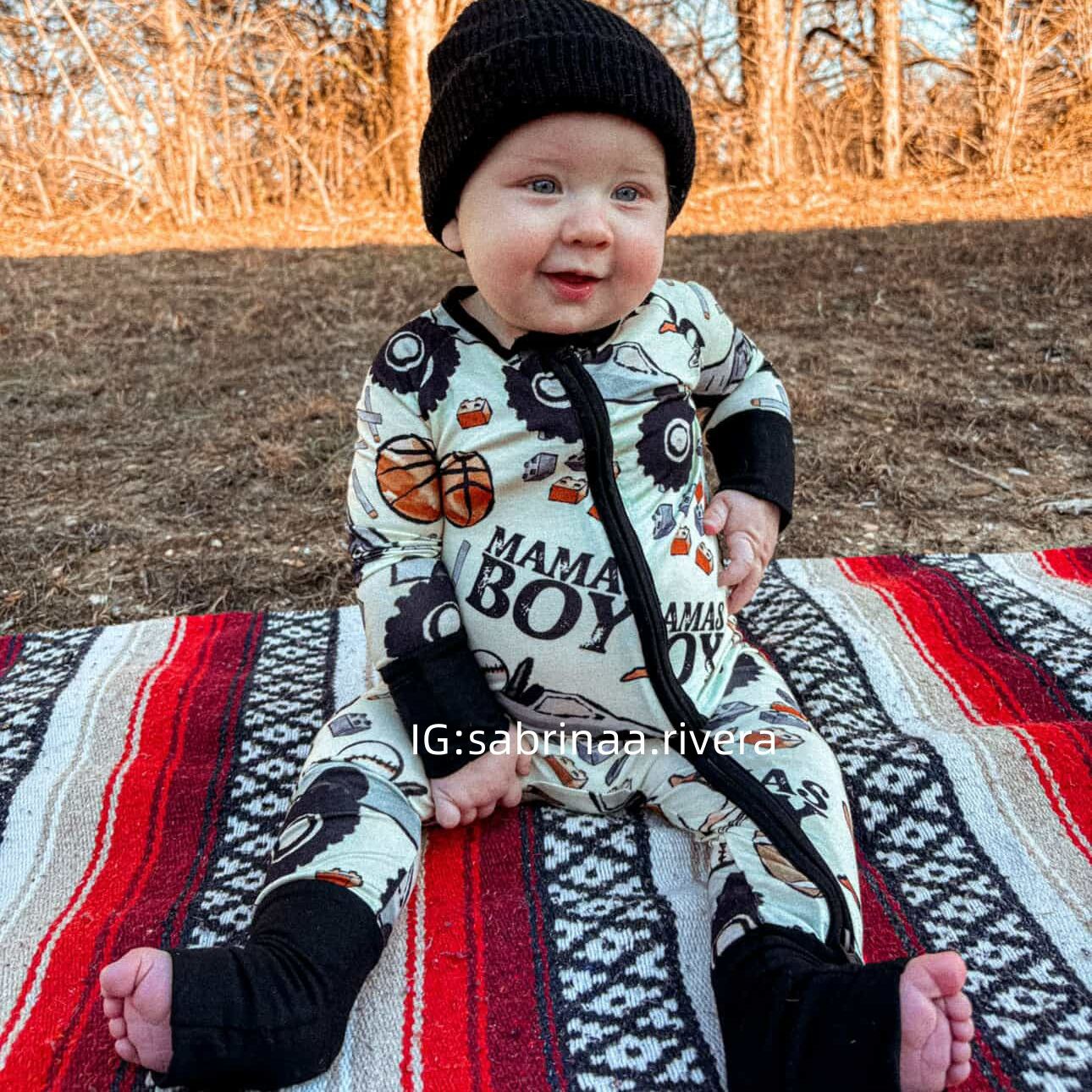 Newborn Mama's Boy Bamboo Sleeper