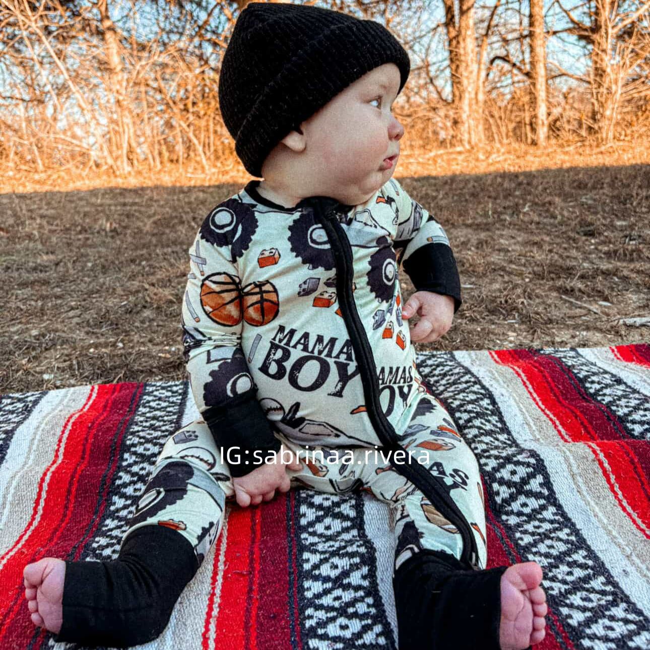 Newborn Mama's Boy Bamboo Sleeper