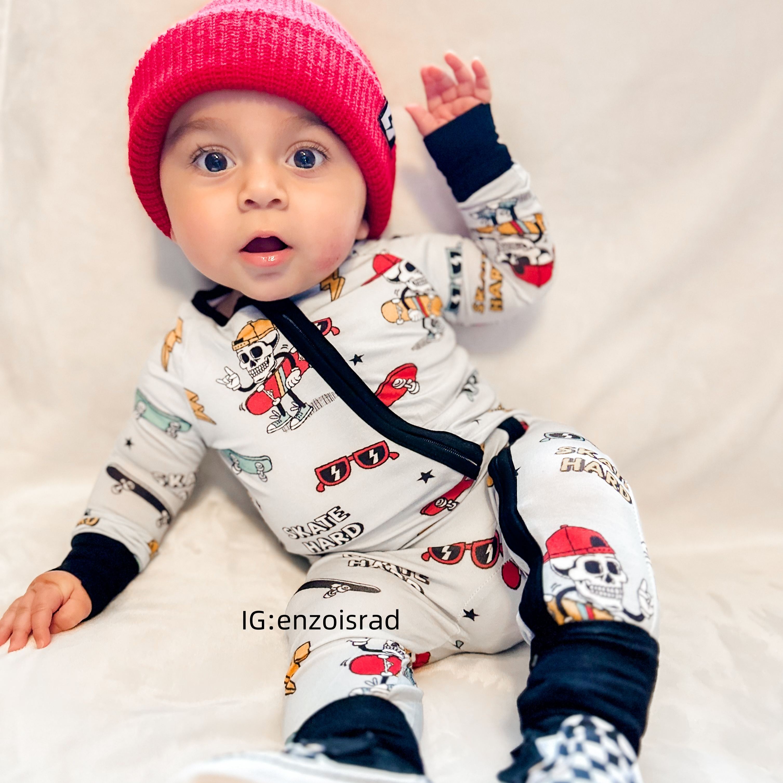 Newborn Skate Hard Bamboo Sleeper