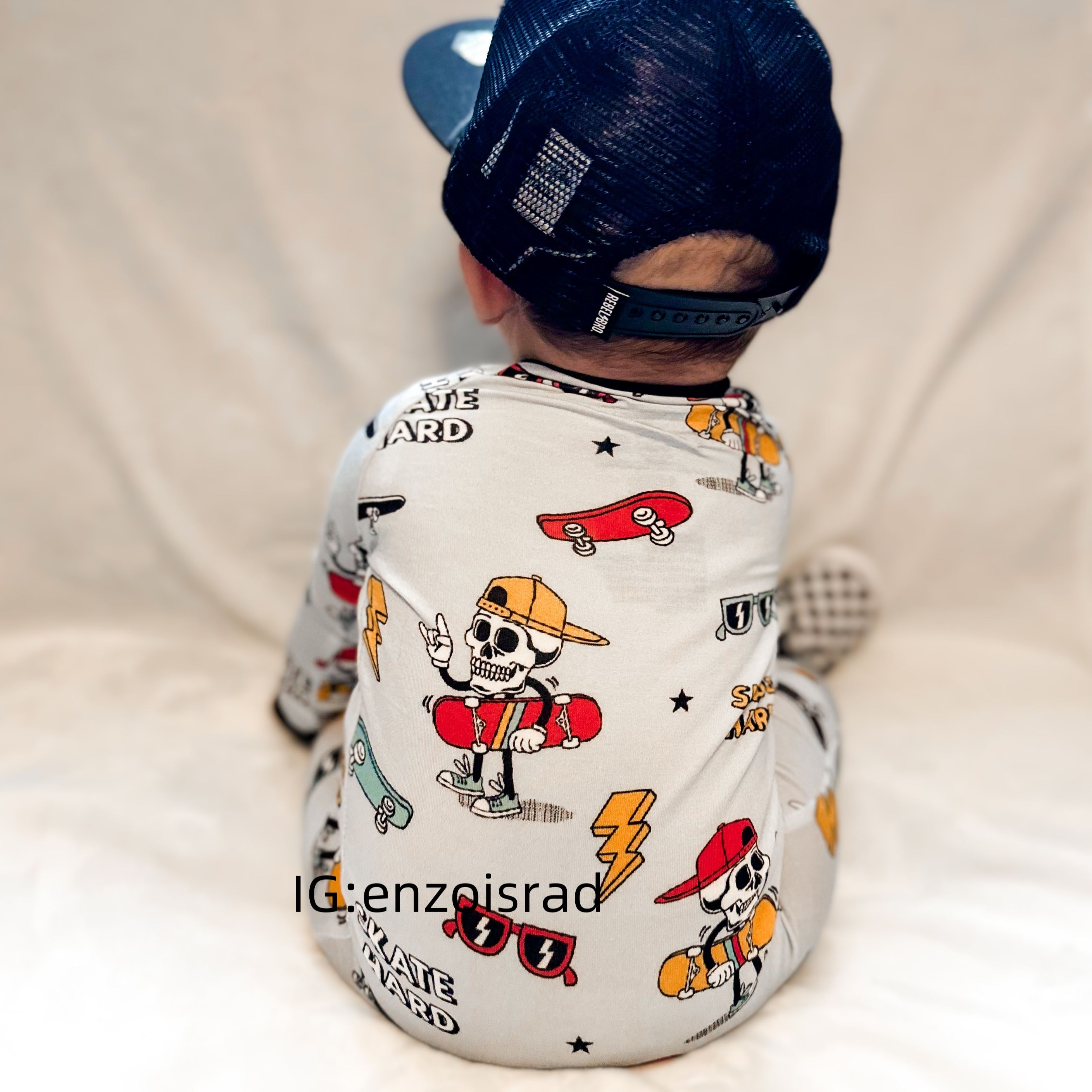Newborn Skate Hard Bamboo Sleeper