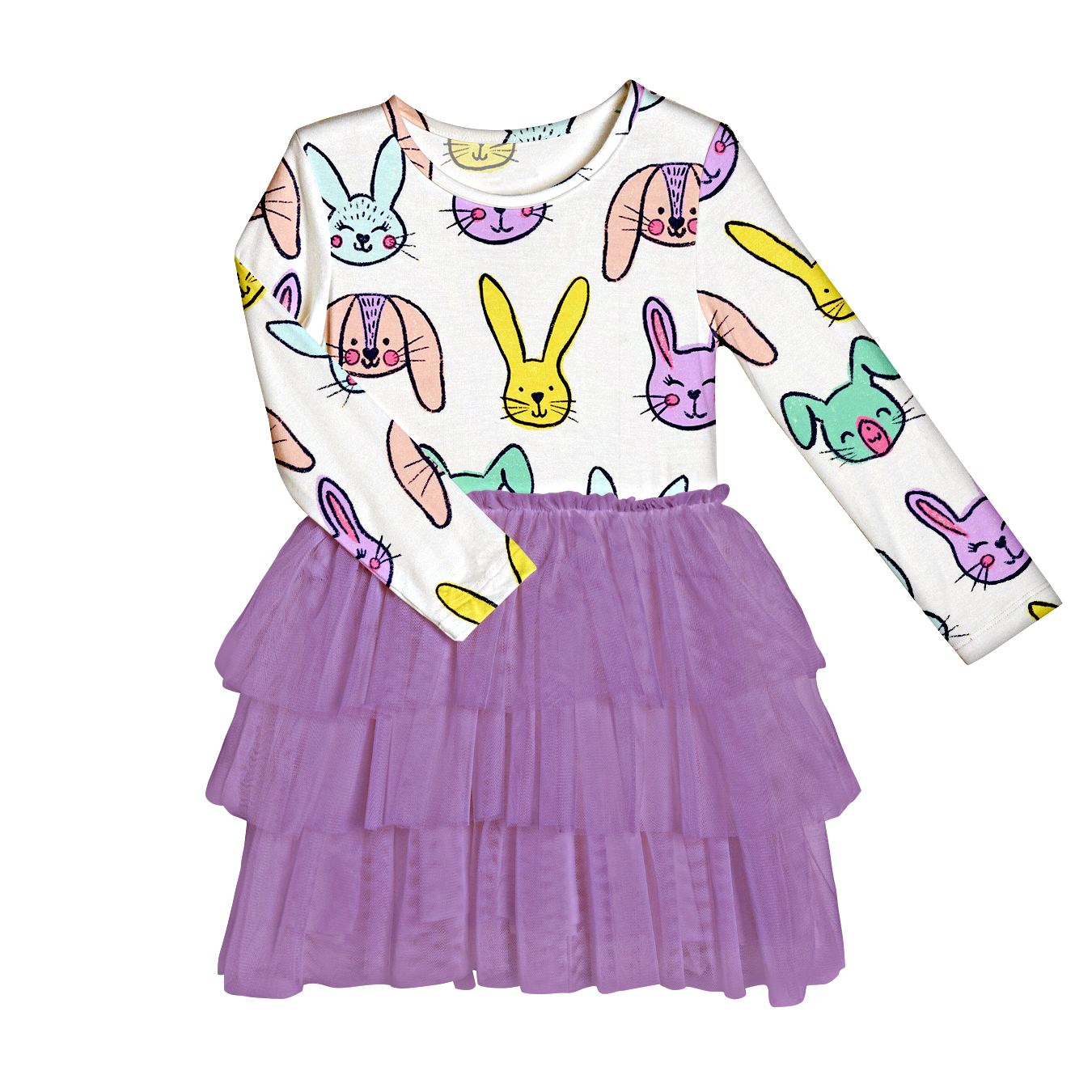 Kid Ester Bunny Bamboo Mesh Dress