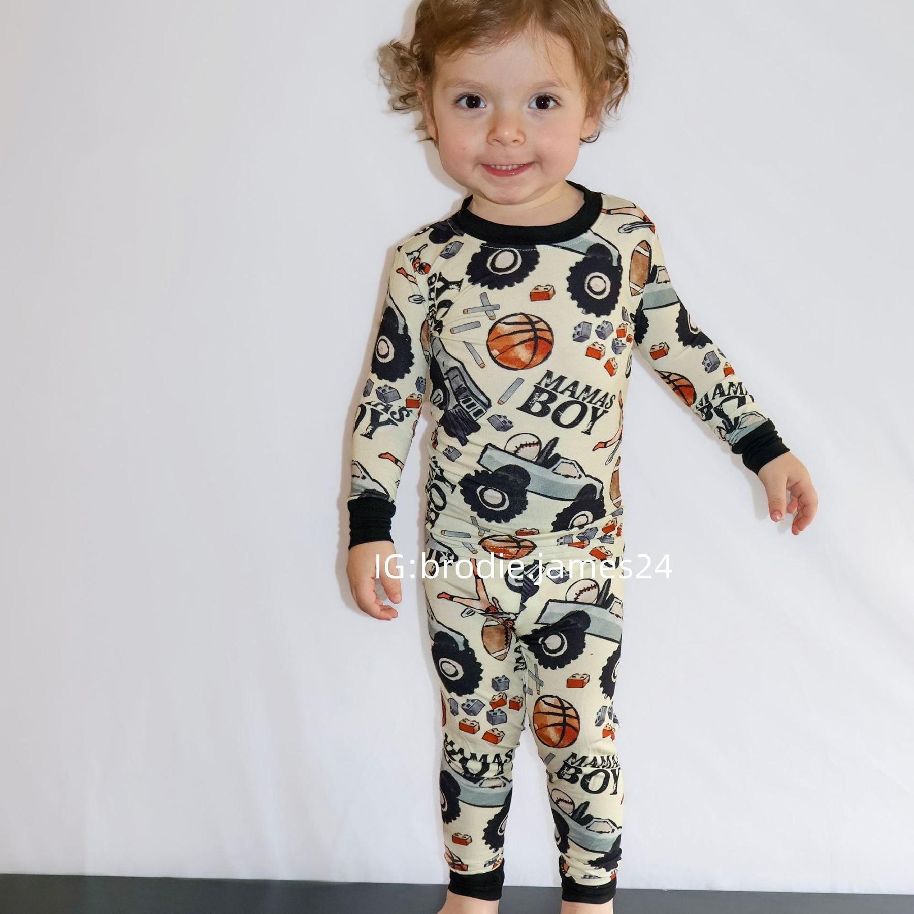 Toddler Mama's Boy Bamboo Set