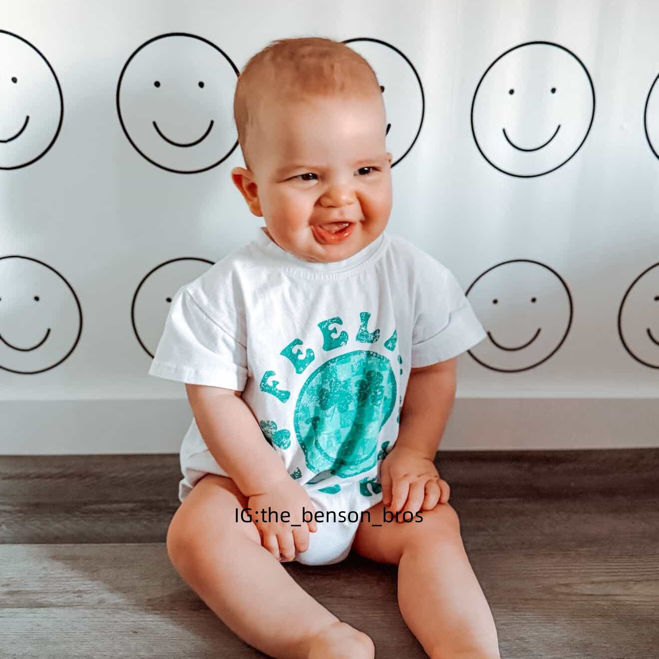 Baby Feelin Lucky Romper