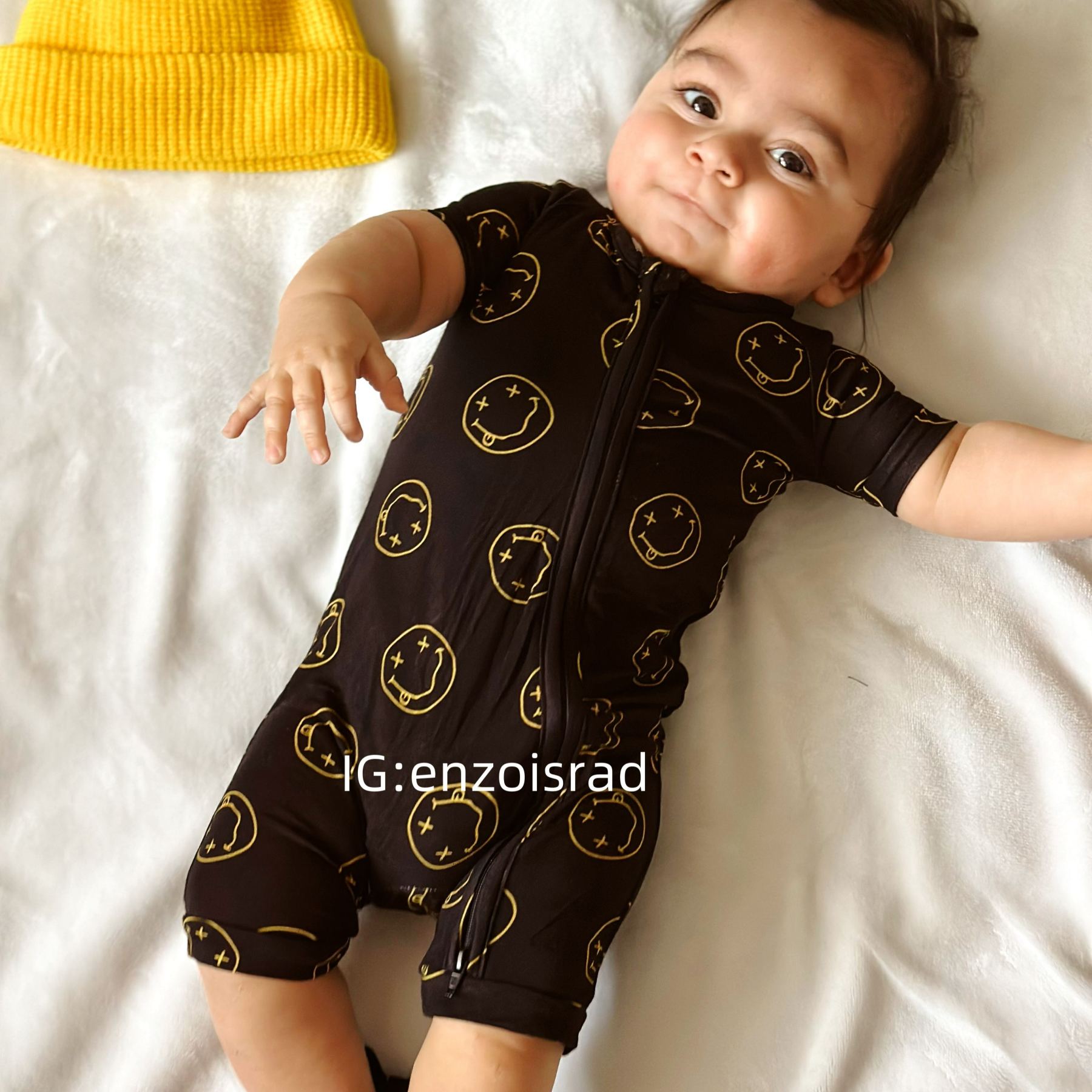 Newborn Happy Face Bamboo Sleeper