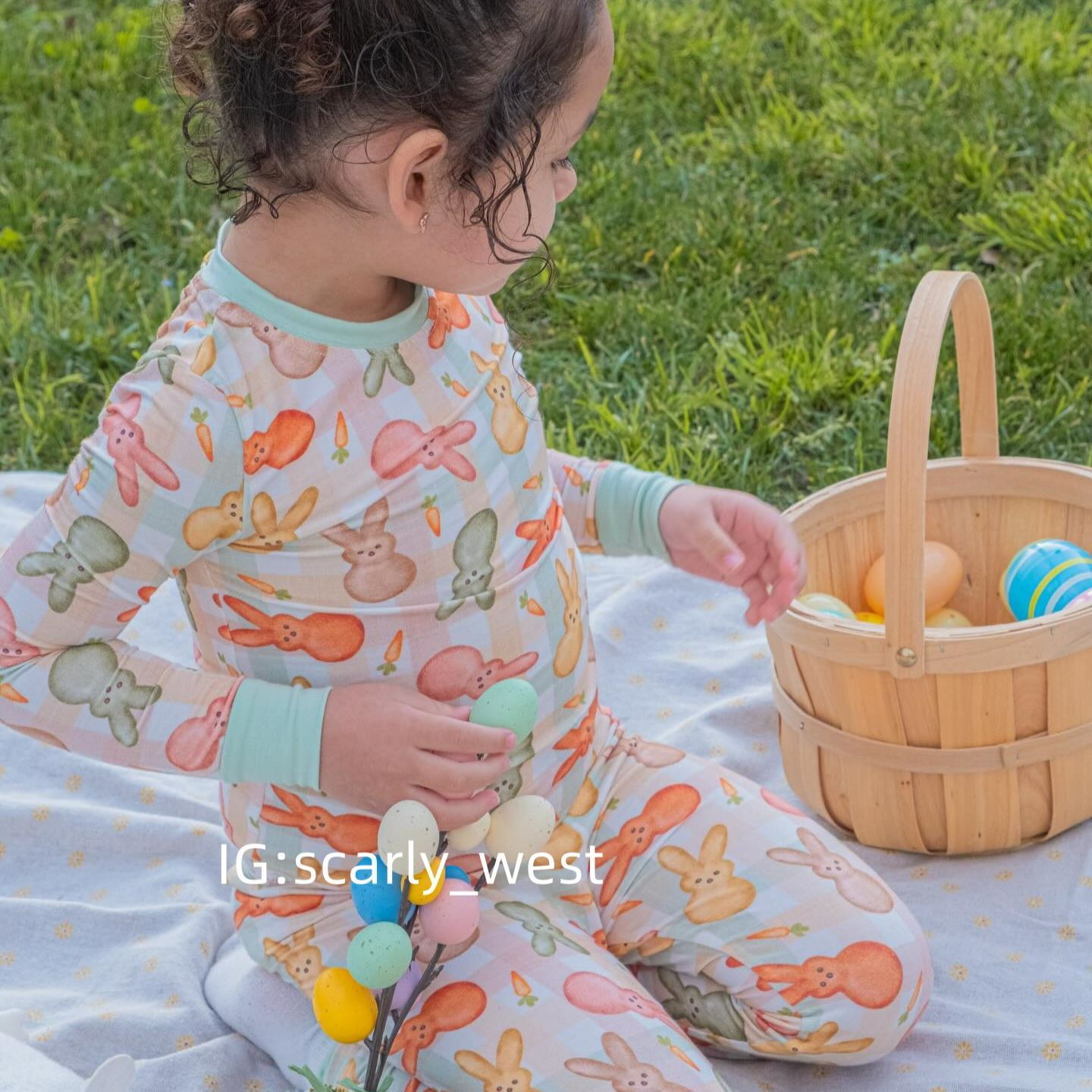 Kid Easter Bunny Bamboo Set ( 2-6Y )