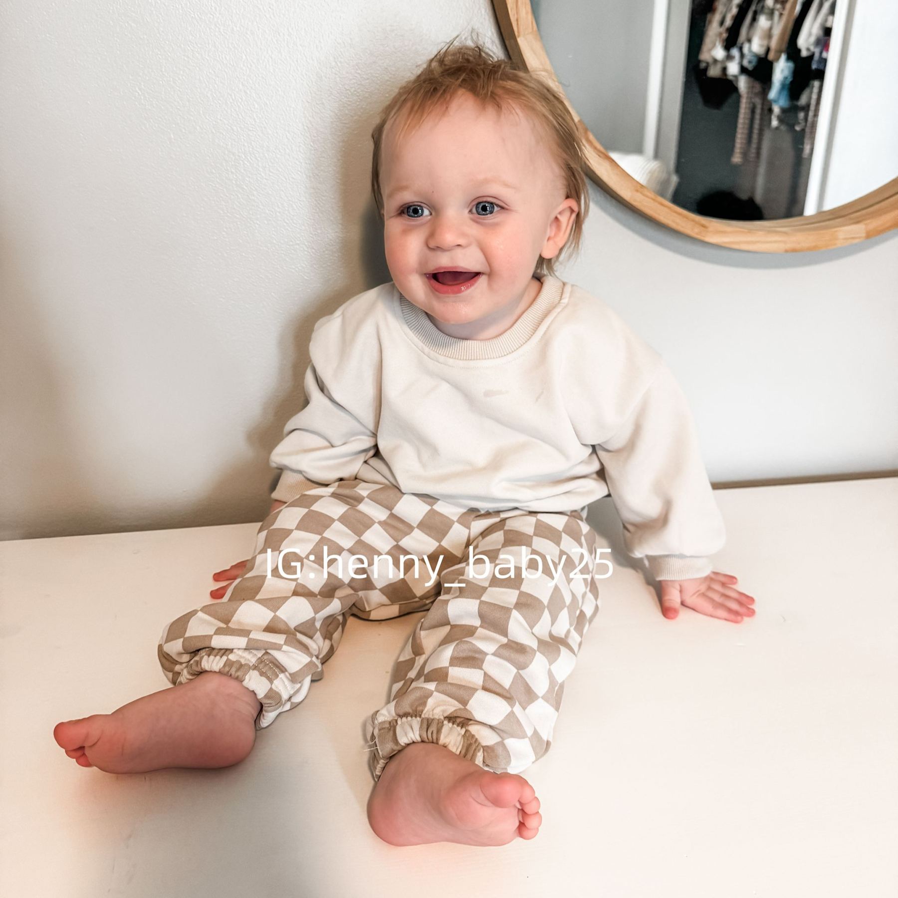 Baby Checkered Casual Set