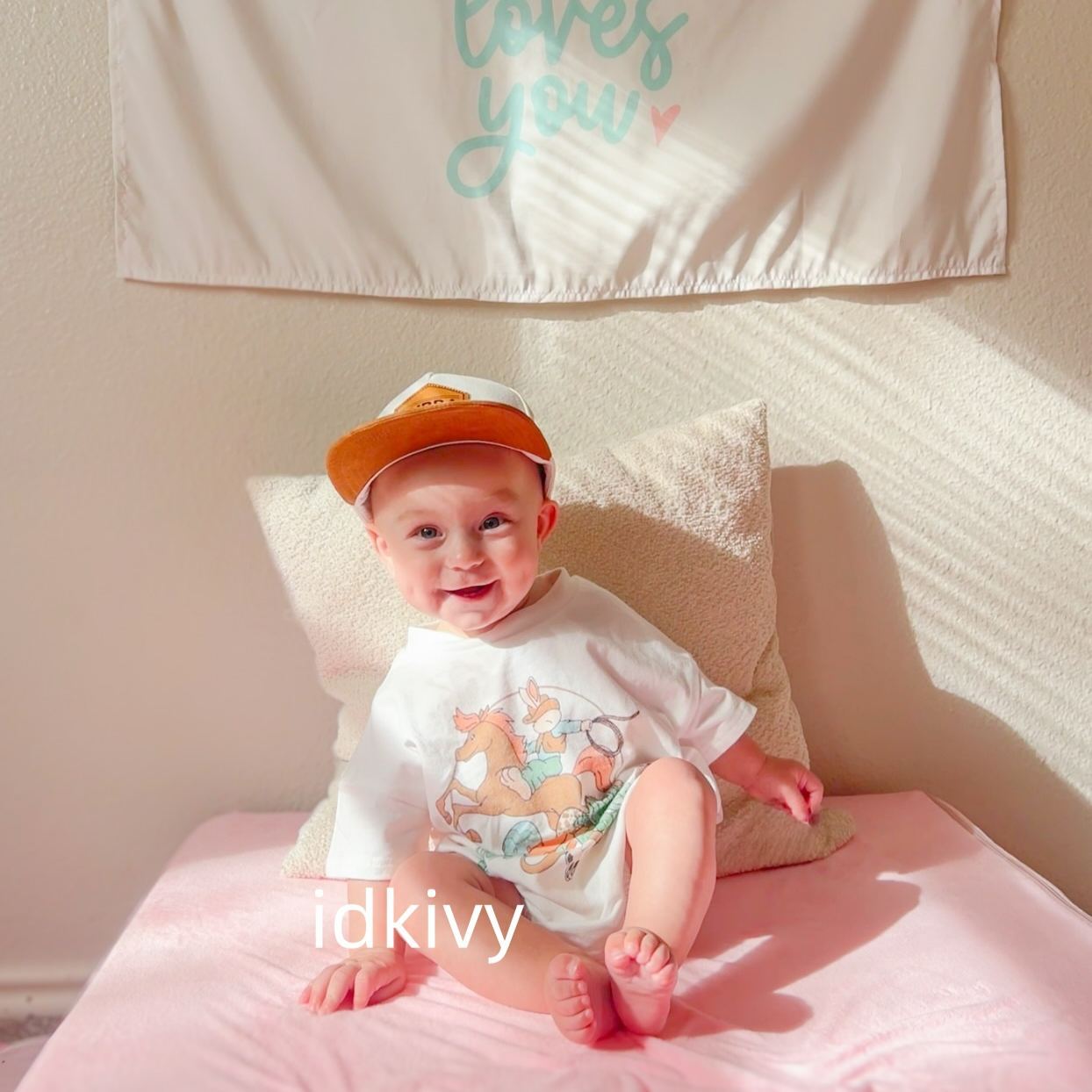 Baby Howdy Easter Romper