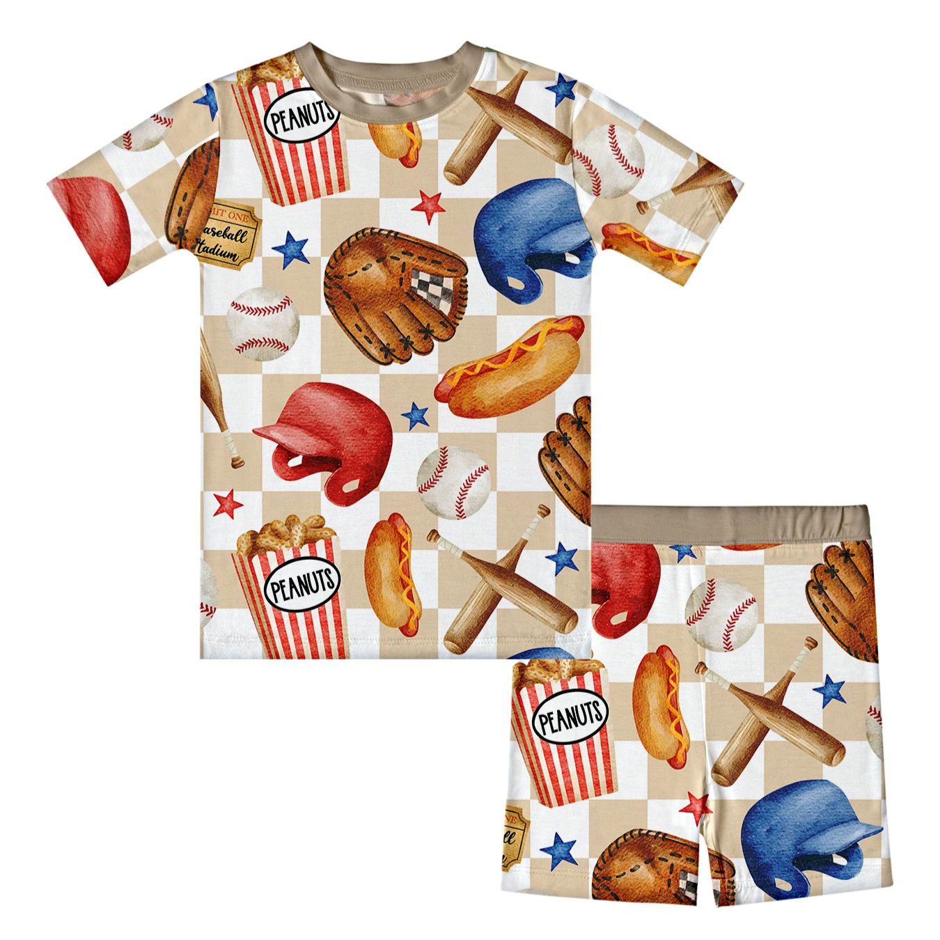 [Copy]Kid Baseball Bamboo Set ( 2-6Y )