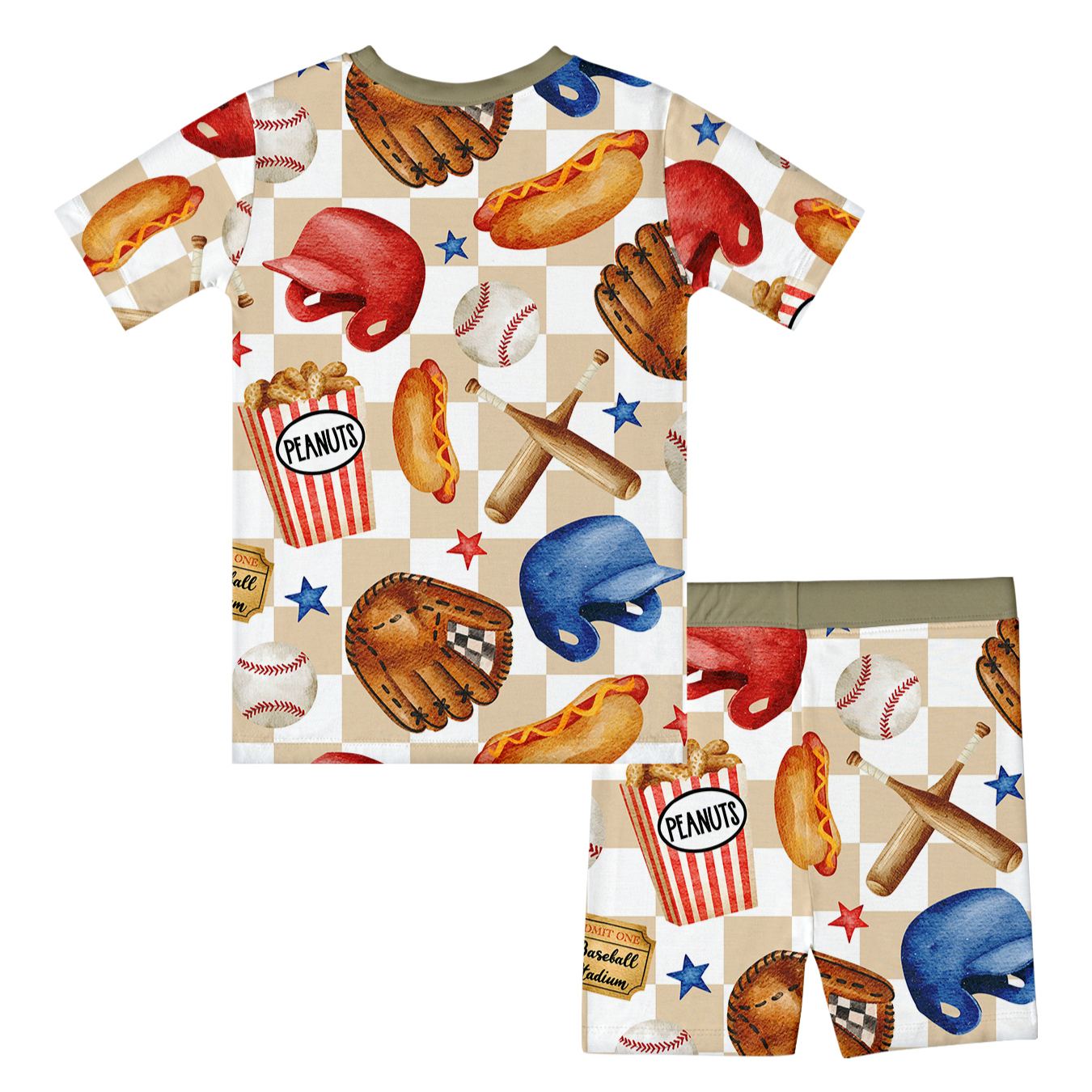 [Copy]Kid Baseball Bamboo Set ( 2-6Y )