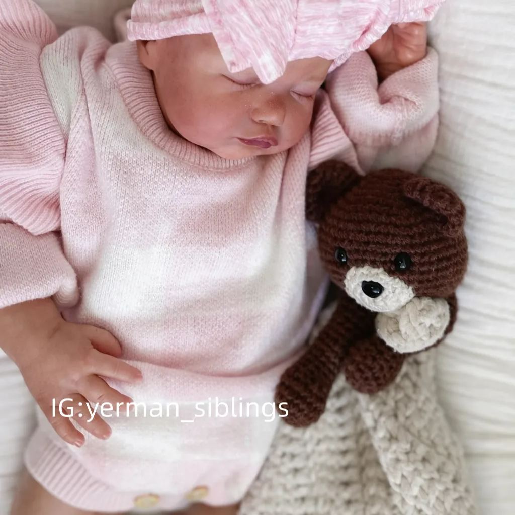 Newborn Checkered Knitting Romper