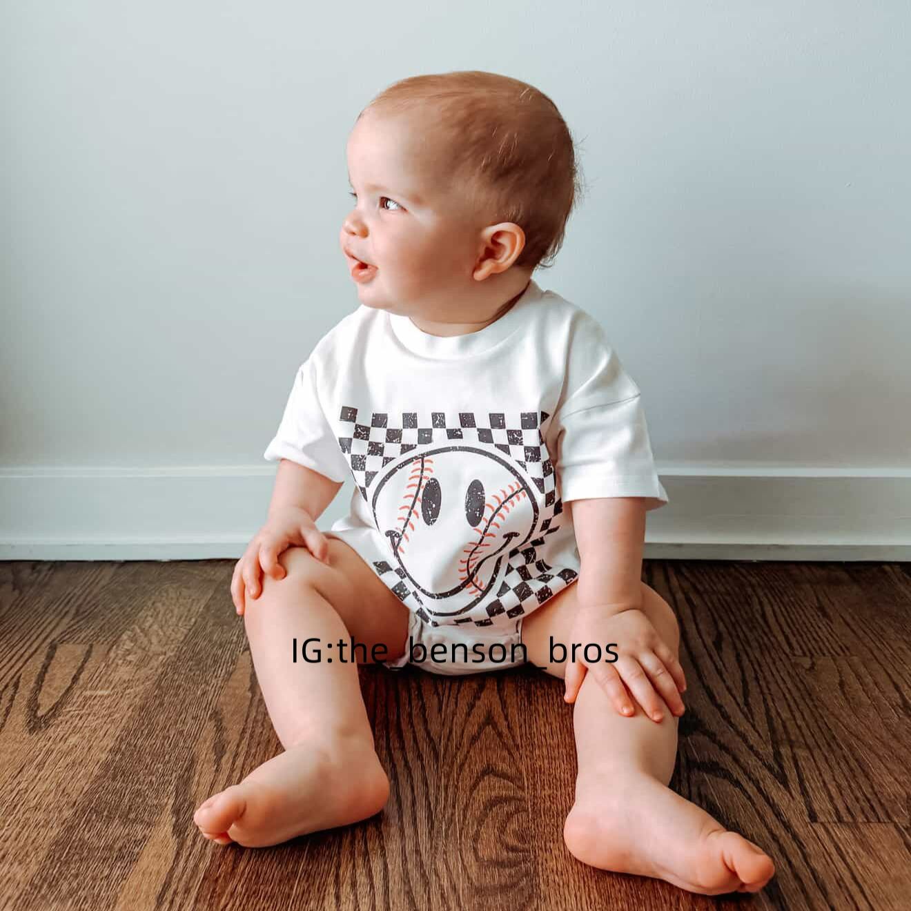 Baby Baseball Bubble Romper
