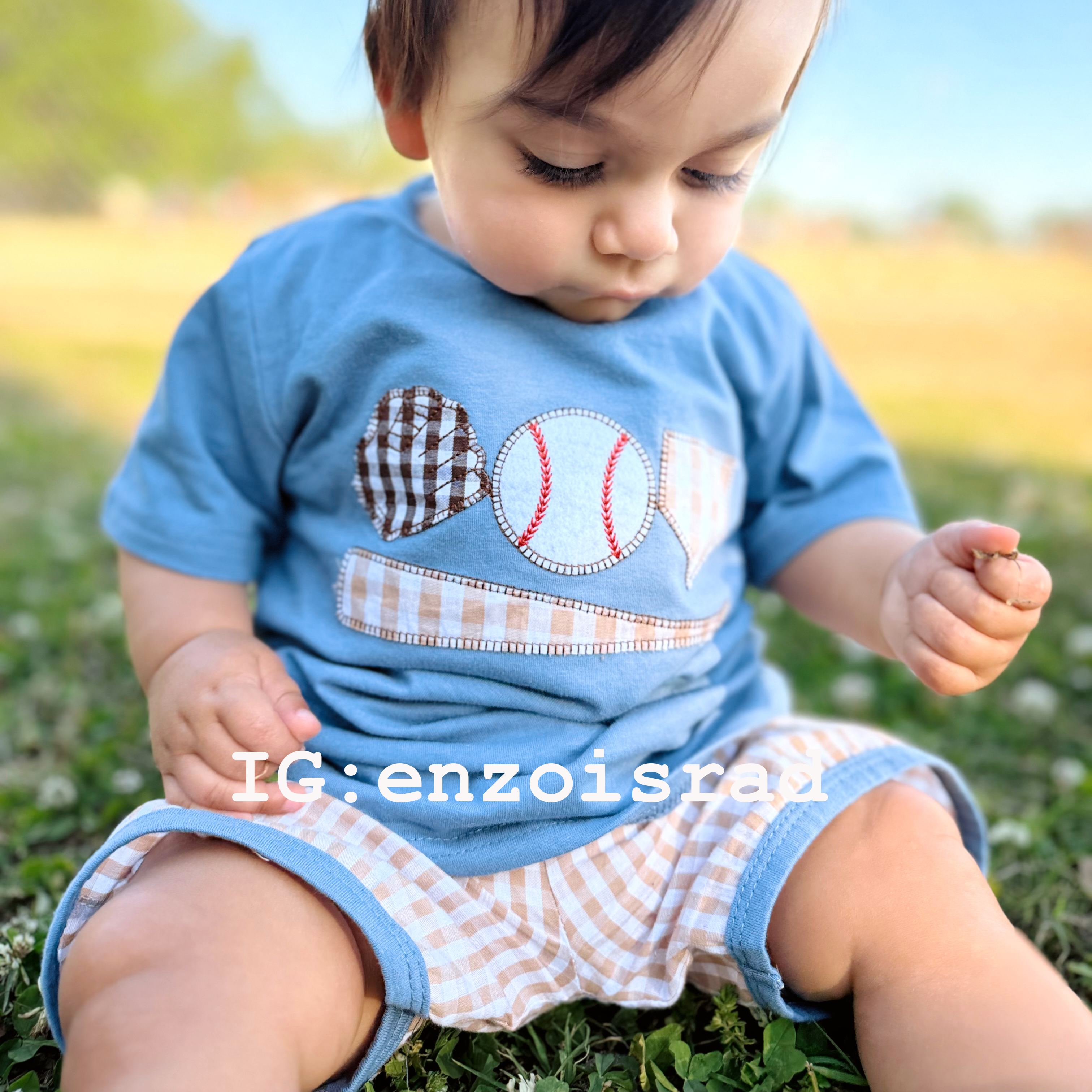 Baby Baseball Embroidery Set
