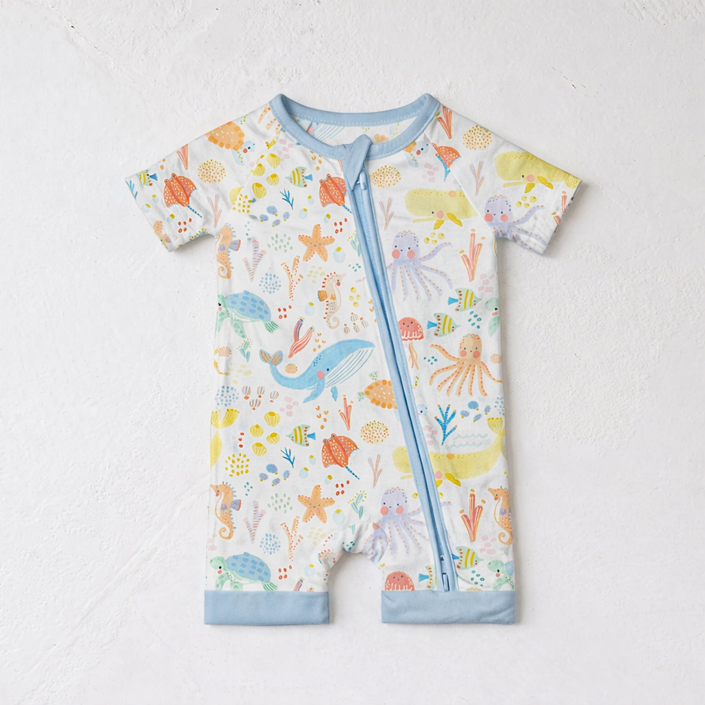 Newborn Marine Animals Bamboo Sleeper