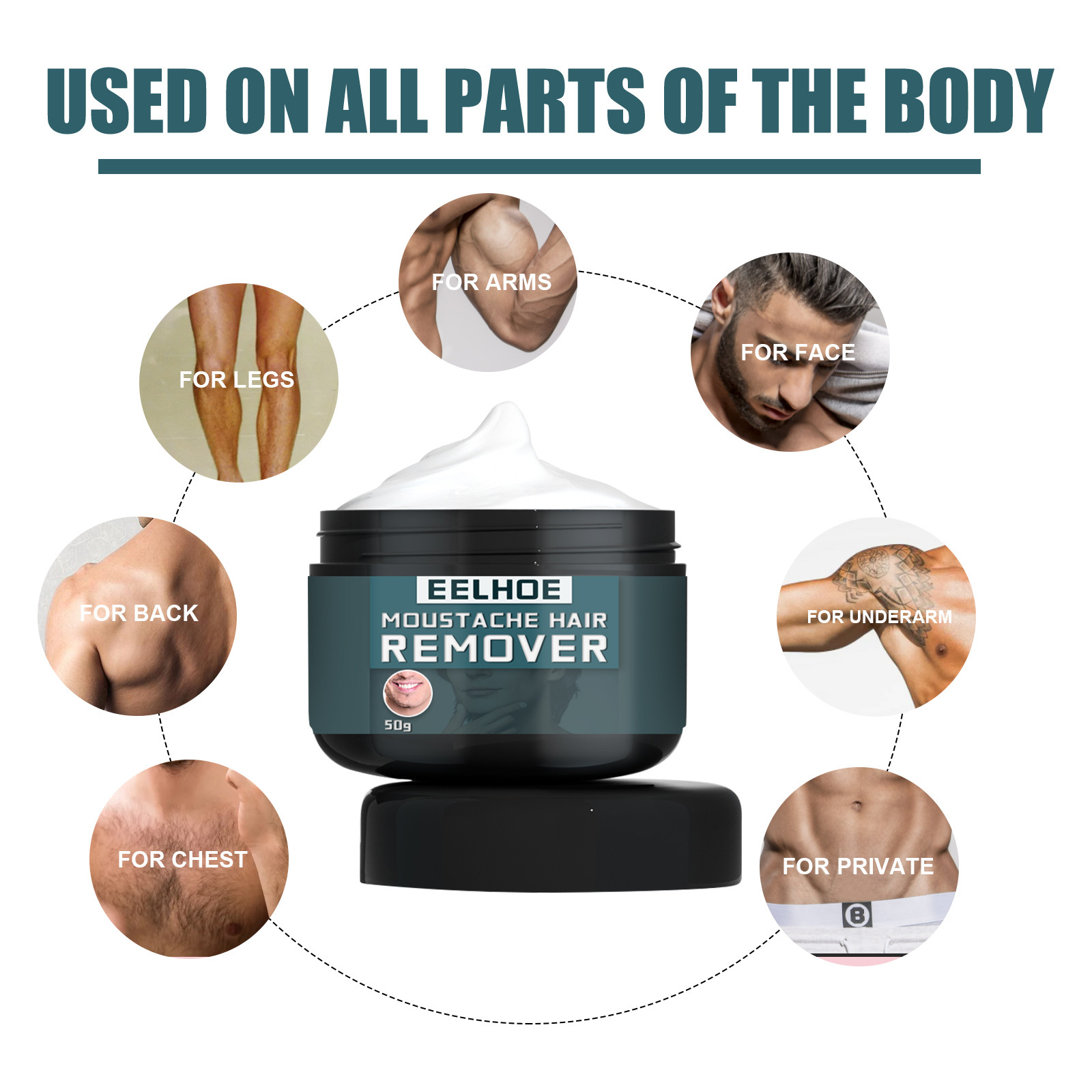 Men’s Hair Removal Cream – Painless & Gentle