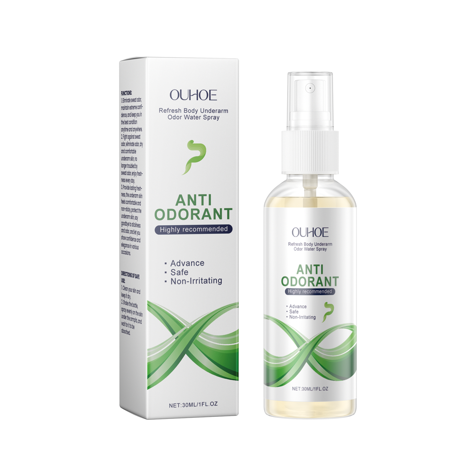 OUHOE Underarm Care Spray – Long-Lasting Odor Protection & Moisturizing