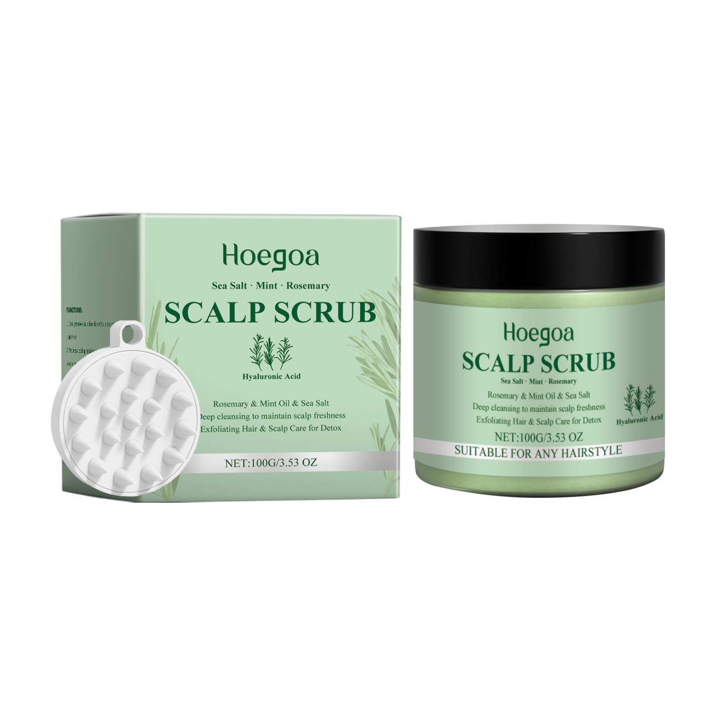 Hoegoa Rosemary Scalp Scrub – Gentle Cleanse, Moisturizing & Cooling Care