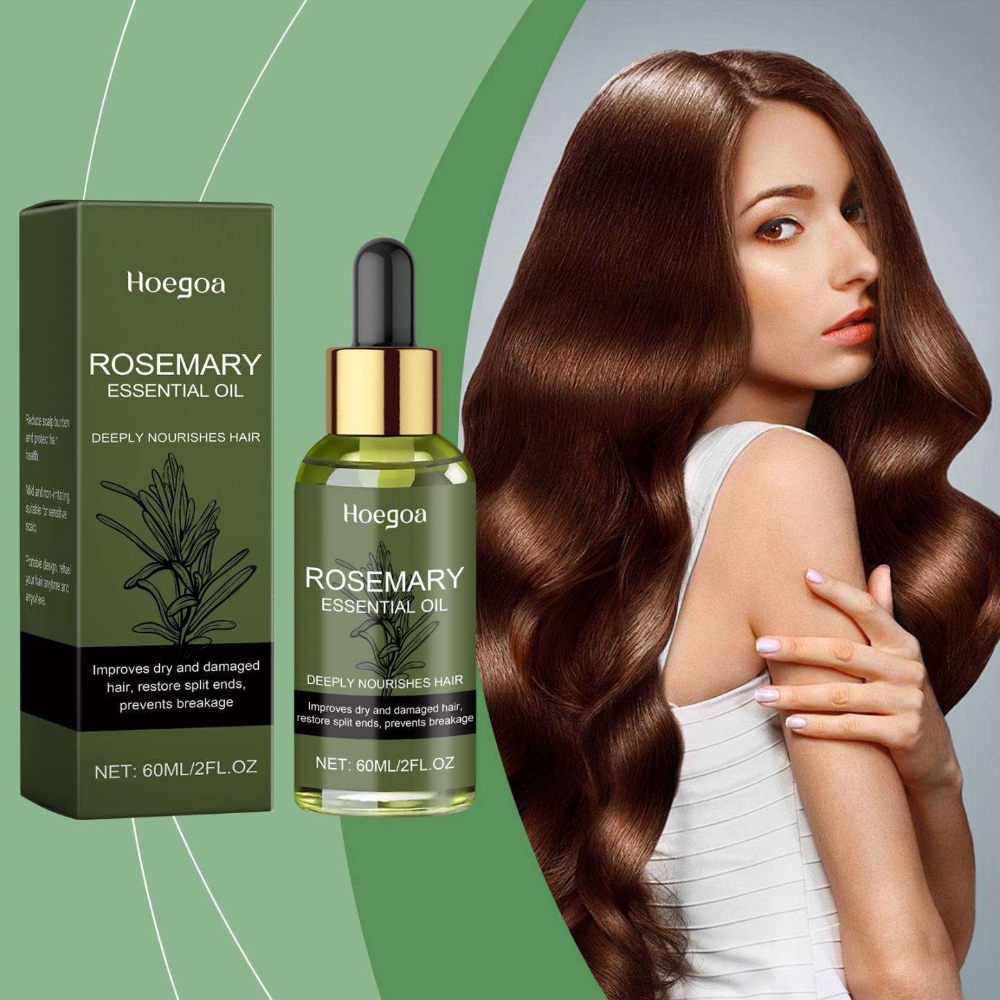 Rosemary Hair Oil – Hydrate & Smooth Hair