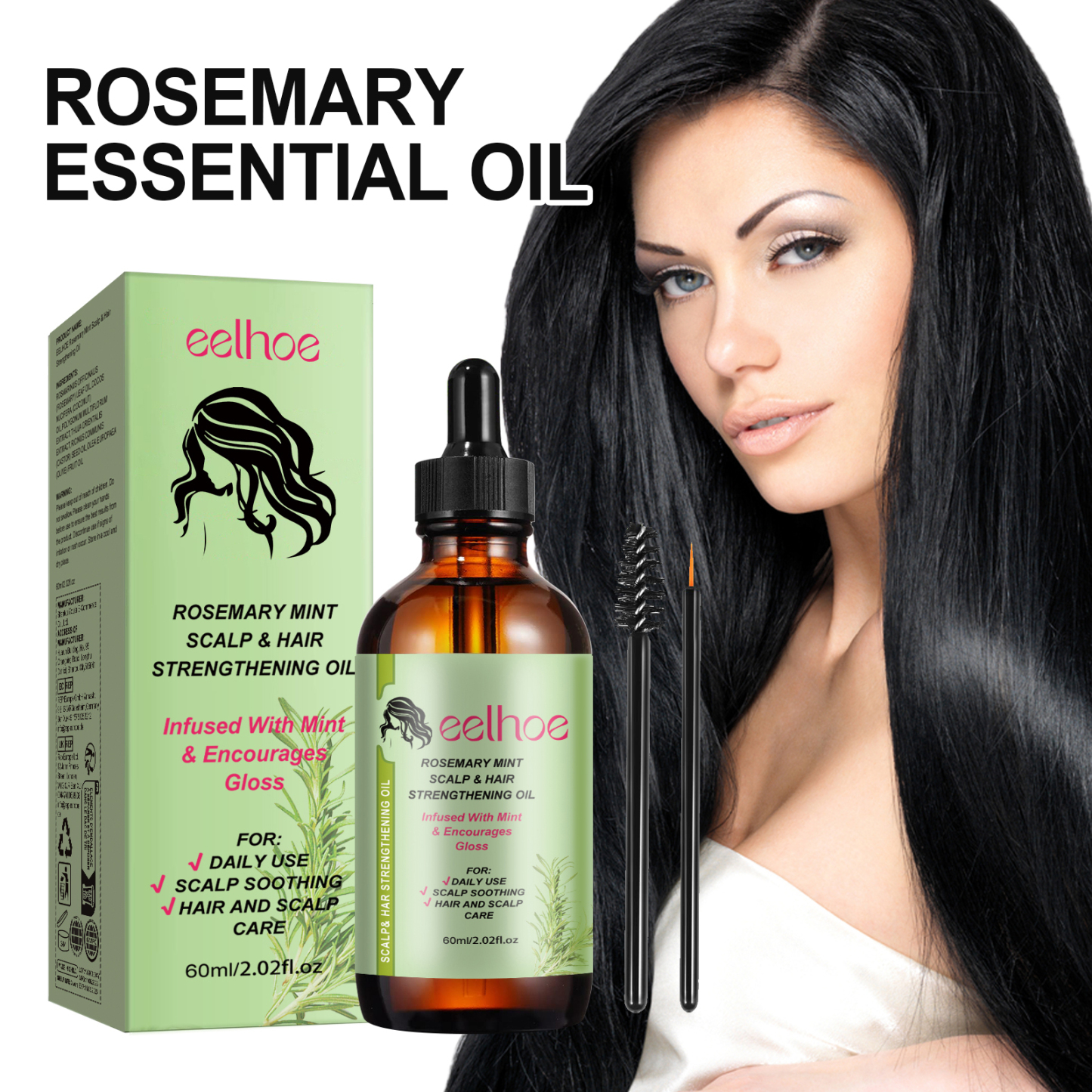 Rosemary Hair Oil – Repair Dryness & Tame Frizz