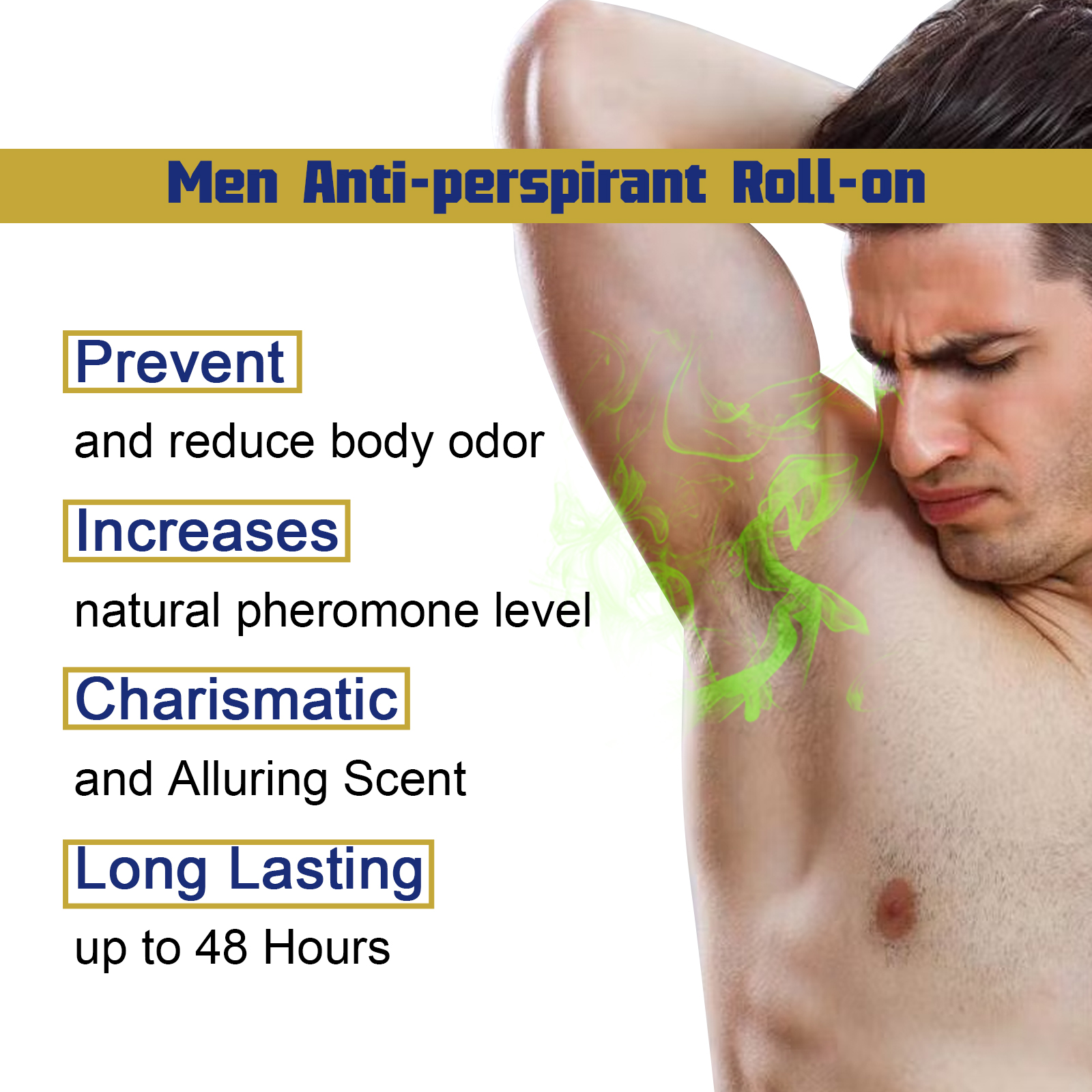 Men’s Antiperspirant Roll-On – Odor & Sweat Control