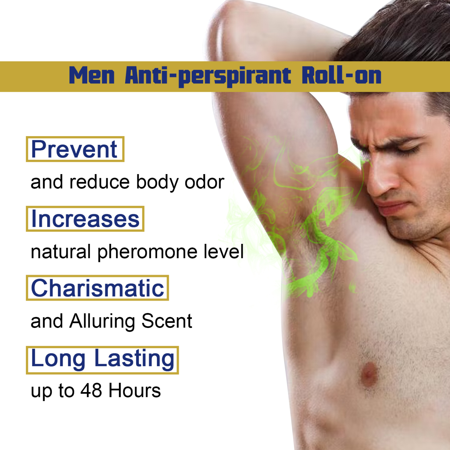 Men’s Antiperspirant Roll-On – Odor & Sweat Control
