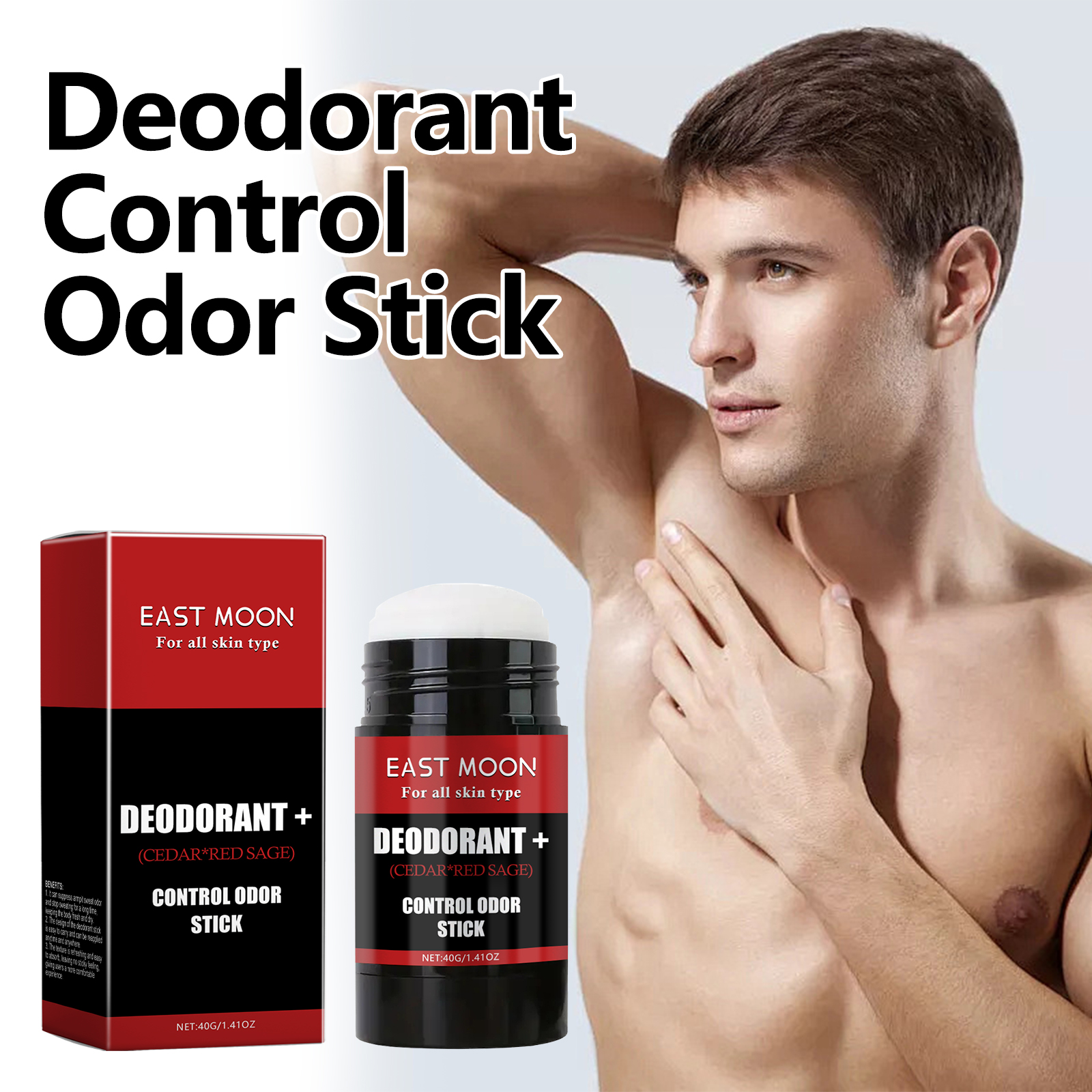 Men’s Deodorant Stick – Long-Lasting Armpit Odor Control & Body Refreshing Stick