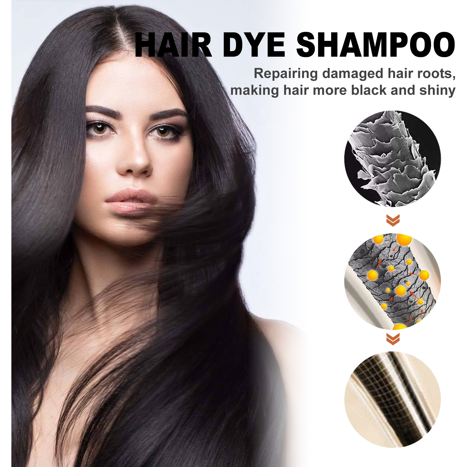 Black Hair Shampoo – Darken & Nourish