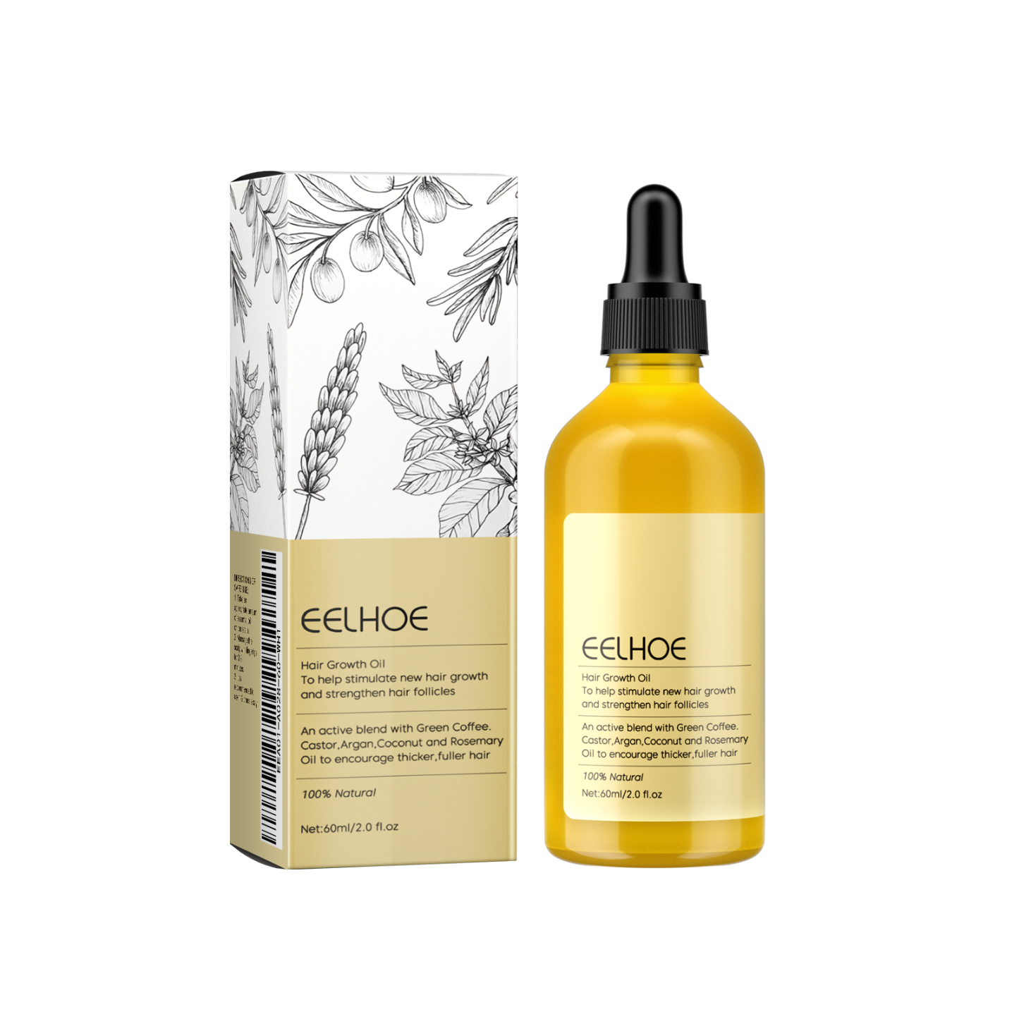 Eelhoe Rosemary Hair Care Cream – Nourishing Essential Oil Formula for Repair, Shine & Gentle Styling