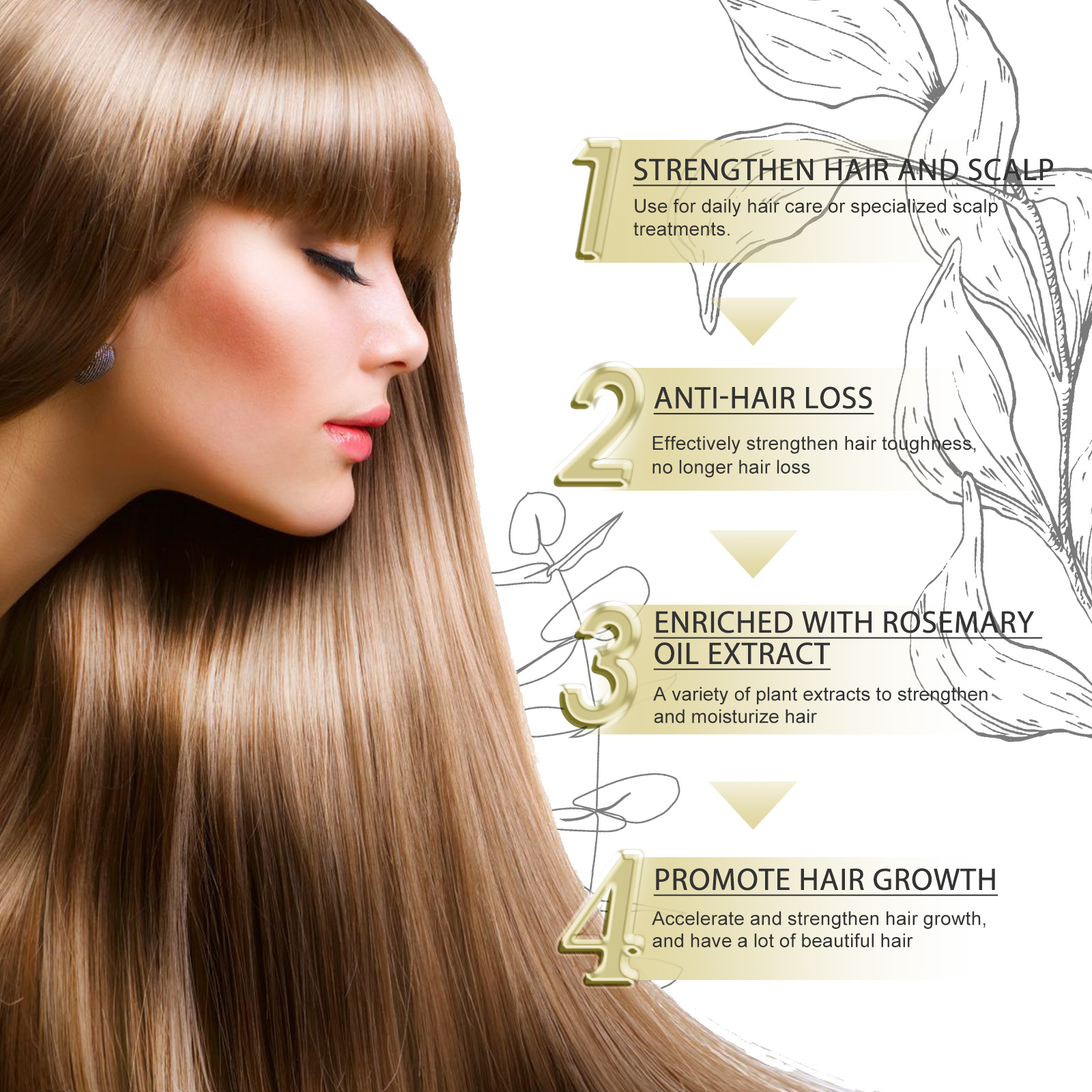 Rosemary Hair Oil Cream – Repair & Nourish for Smooth, Lustrous Hair