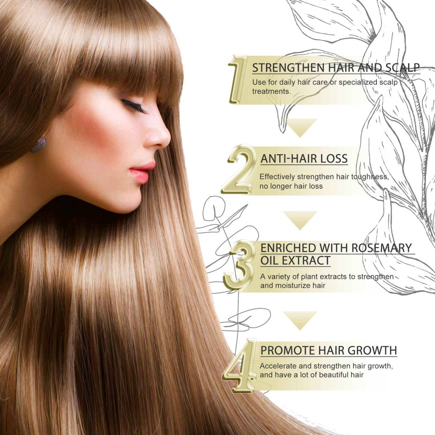 Rosemary Hair Oil Cream – Repair & Nourish for Smooth, Lustrous Hair
