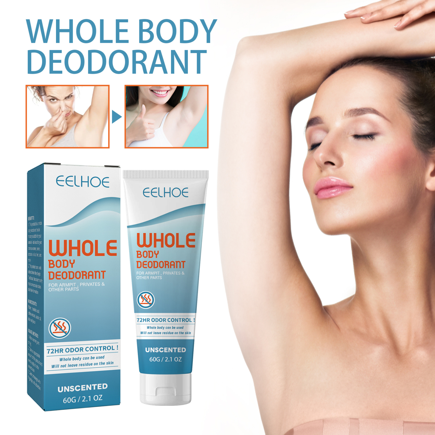 Deodorizing Body Cream – Long-Lasting Freshness & Odor Protection