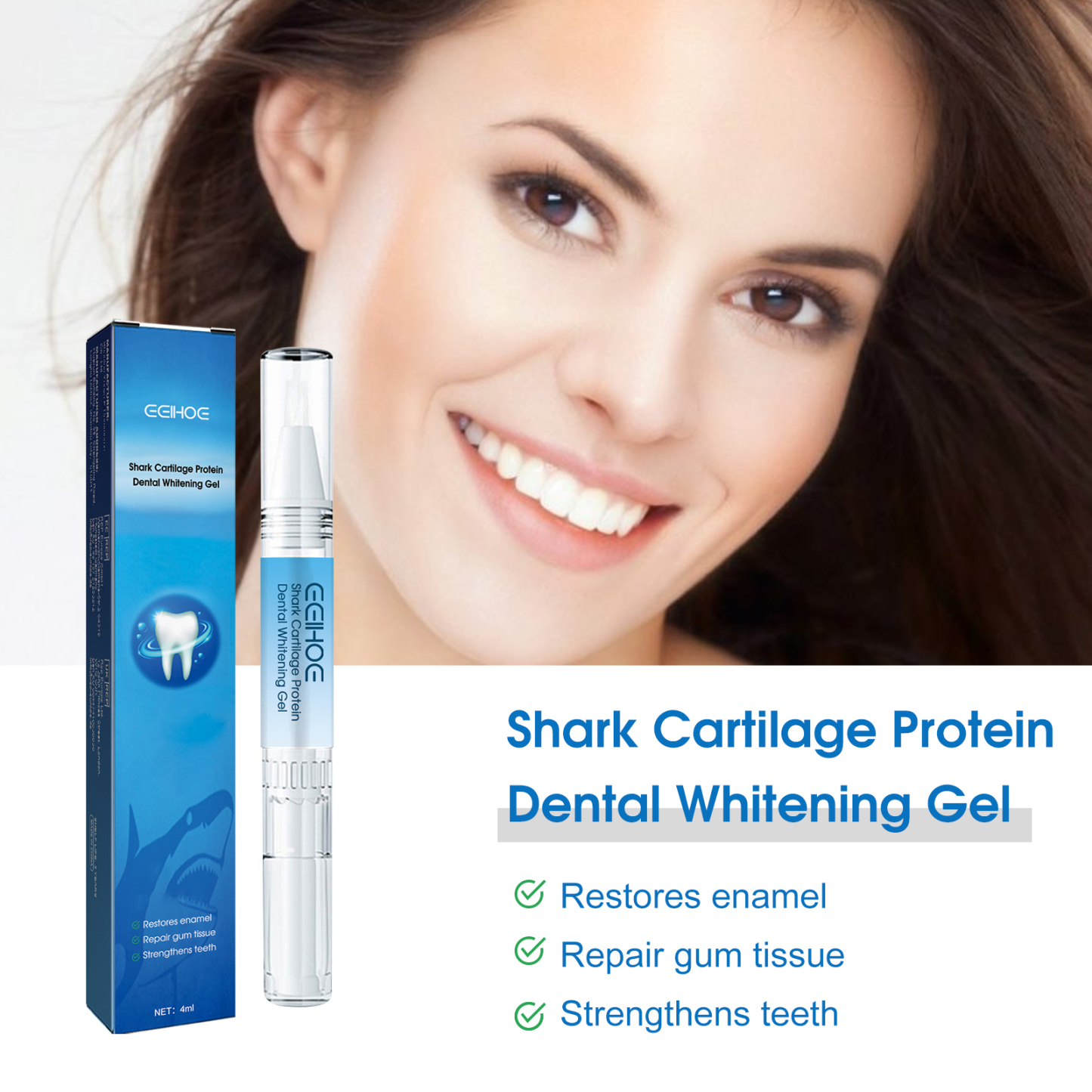 Teeth Whitening Gel – Clean Stains & Care for Gums