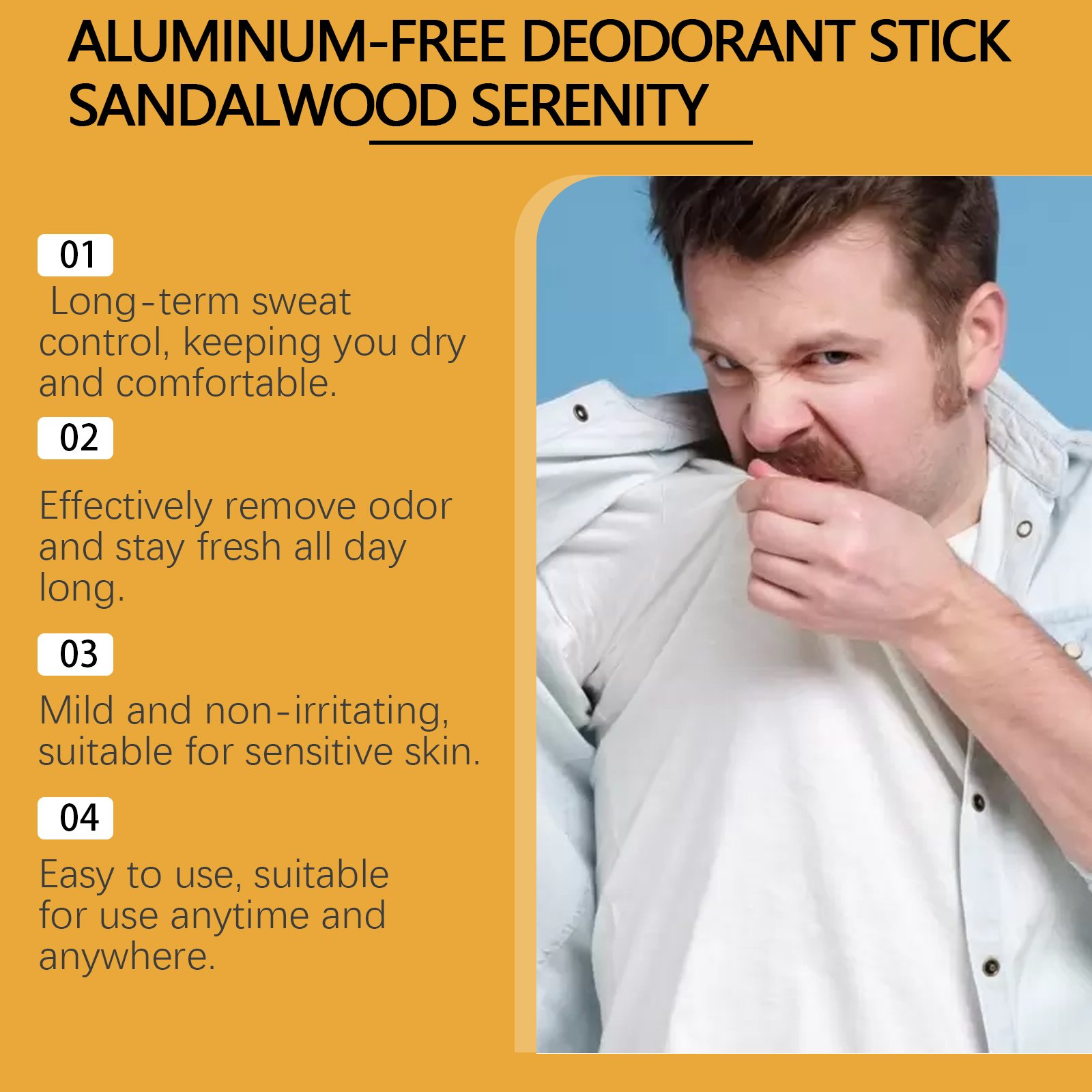 Natural Deodorant Stick – Fresh Scent & Hydration