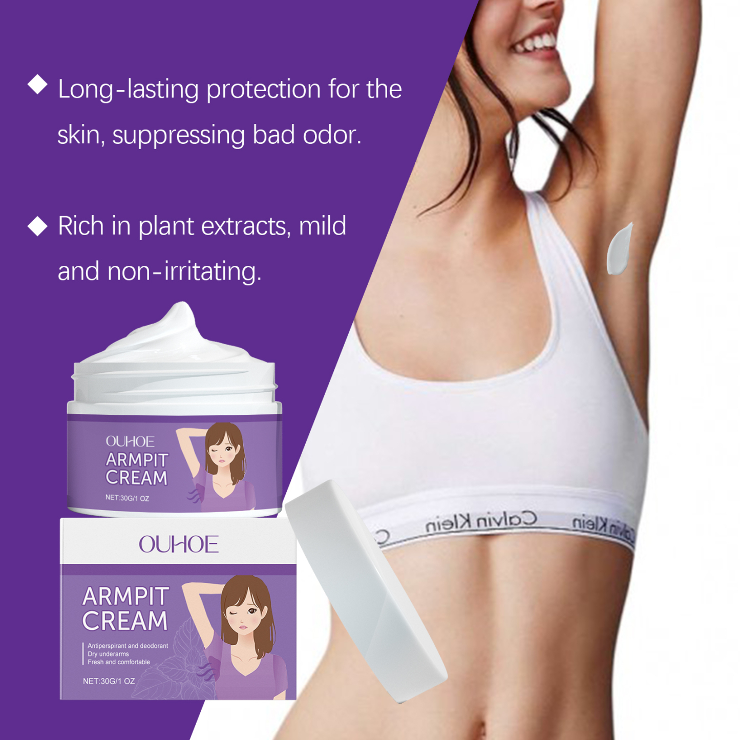 Body Odor Cream – Fresh Scent & Hydration