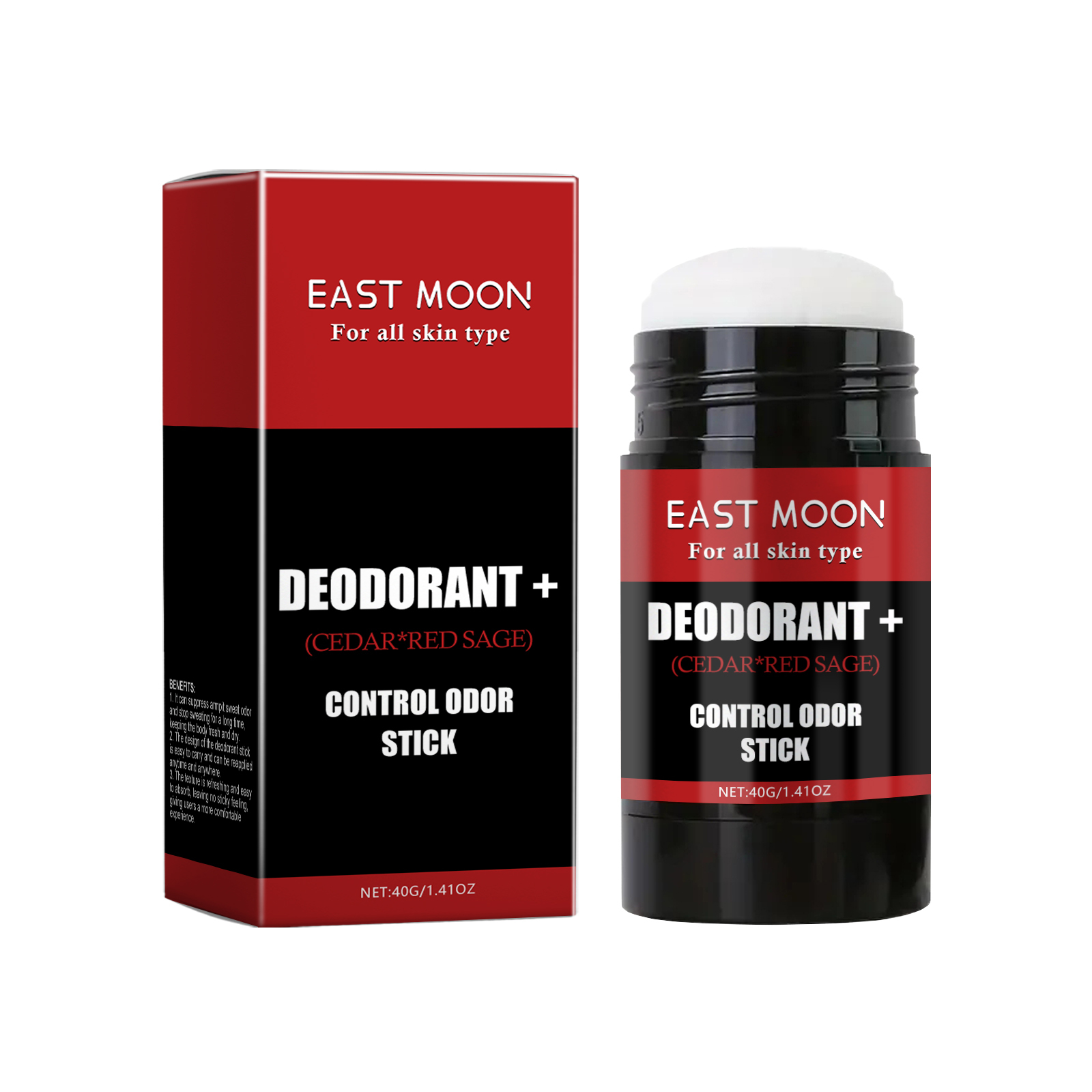 East Moon Men's Care Stick Clean Armpit Odor Refreshing Lasting Fragrance Portable Body Care Stick