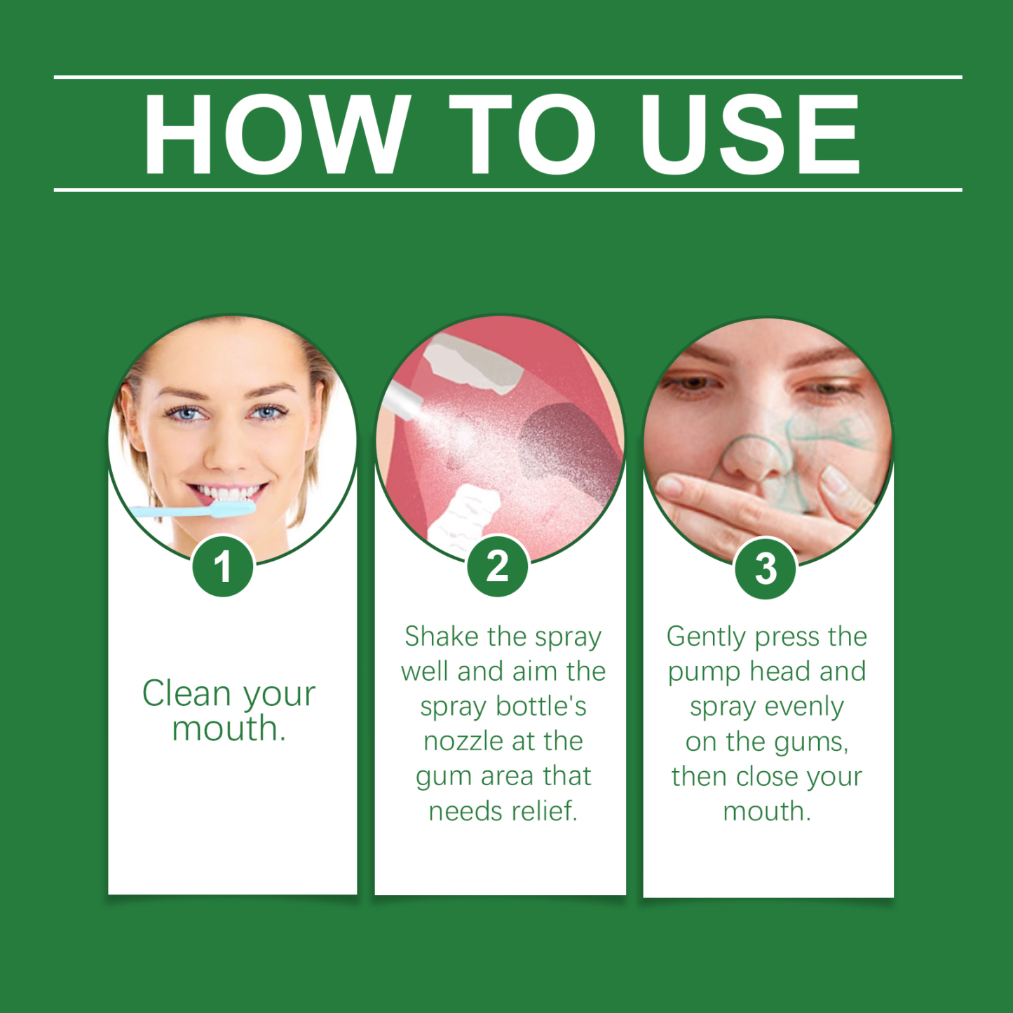 Gum Care Spray – Soothe Gums & Clean Teeth