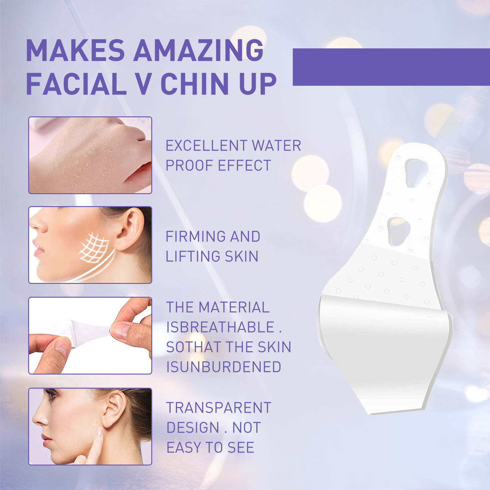 Face Lift Tape – V-Shape Contour & Wrinkle Reduction