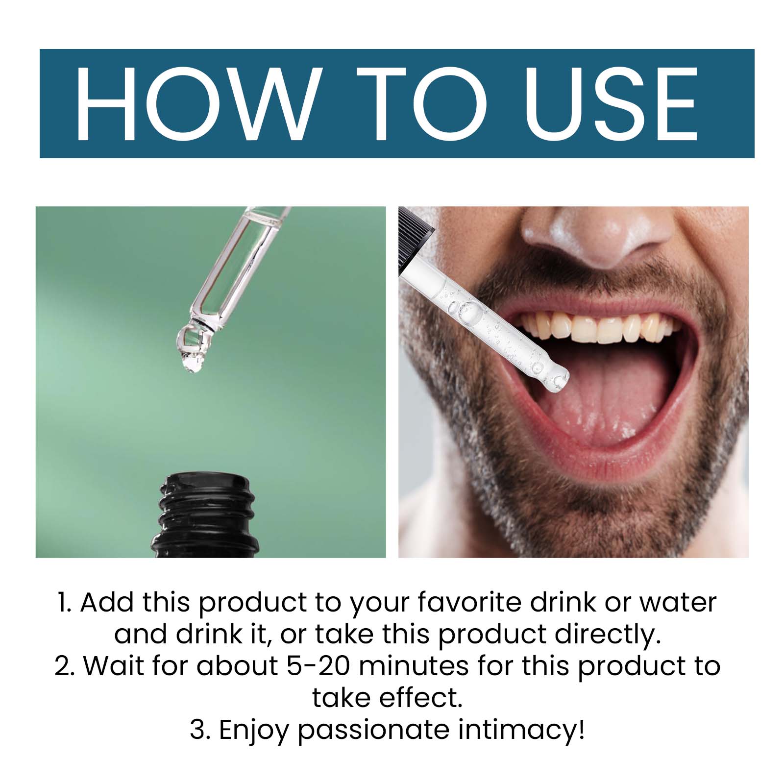 Googeer Men's Strong Secret Drops – Relieve Anxiety & Boost Vitality