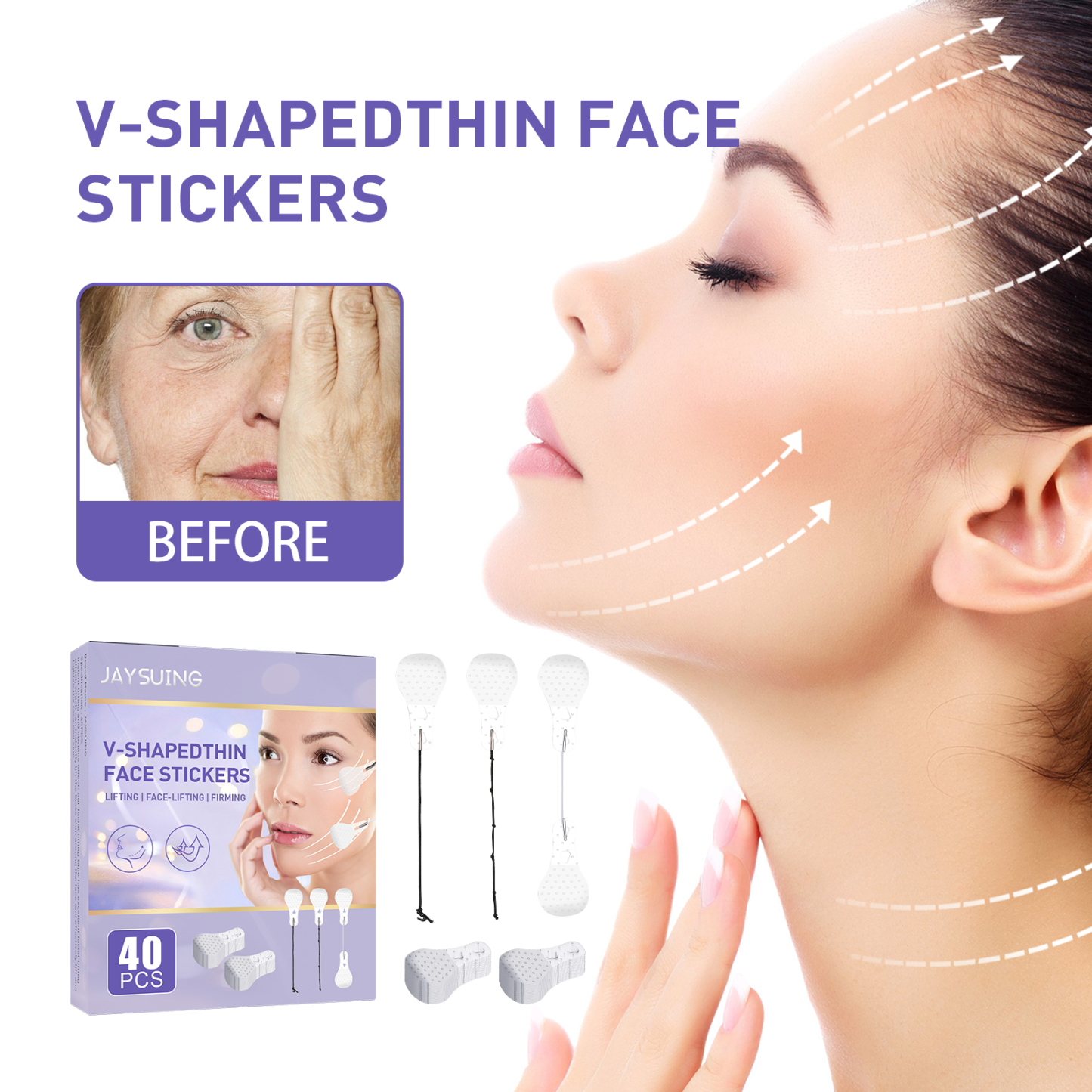 Face Lift Tape – V-Shape Contour & Wrinkle Reduction