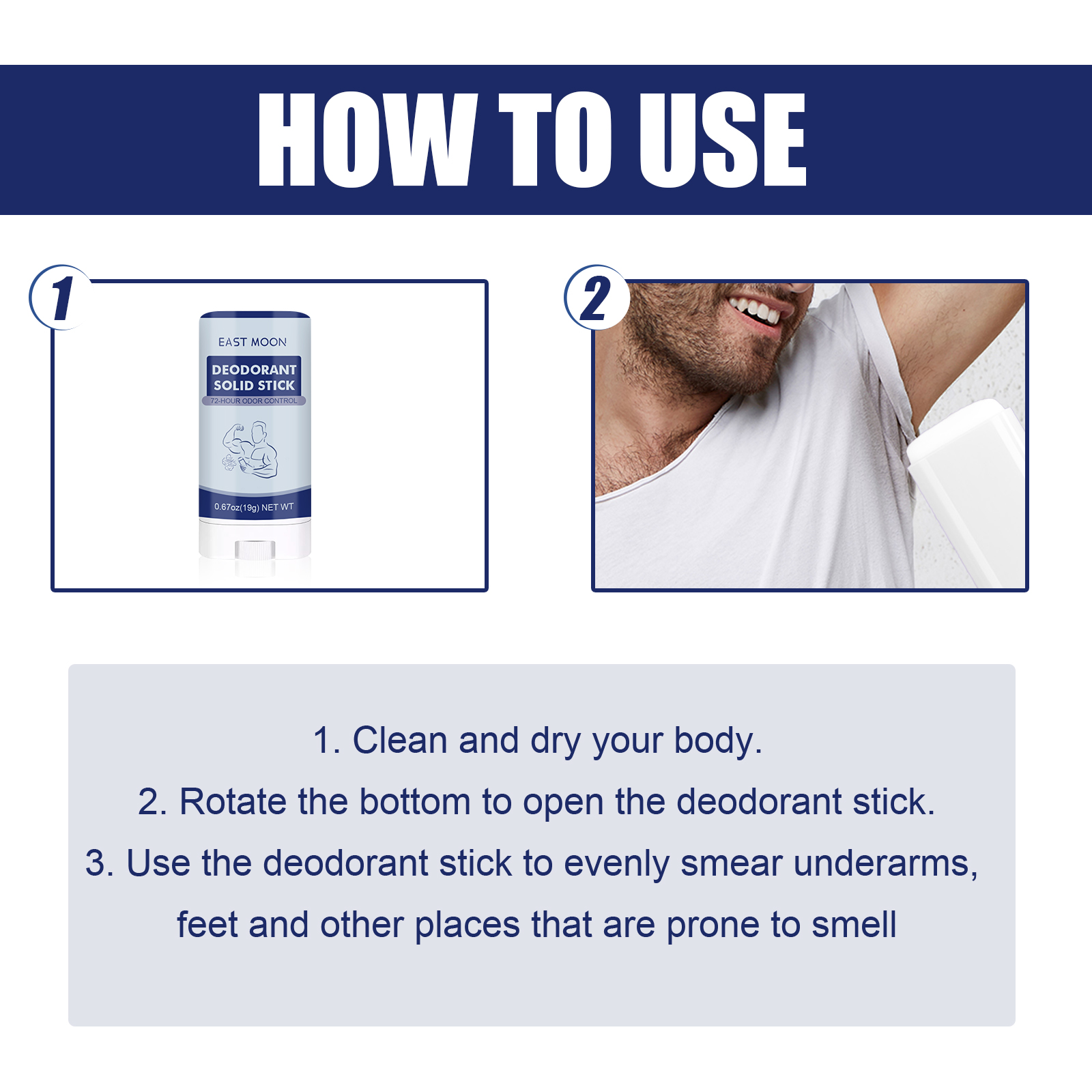 Men’s Deodorant Stick – Fresh Scent & Odor Protection