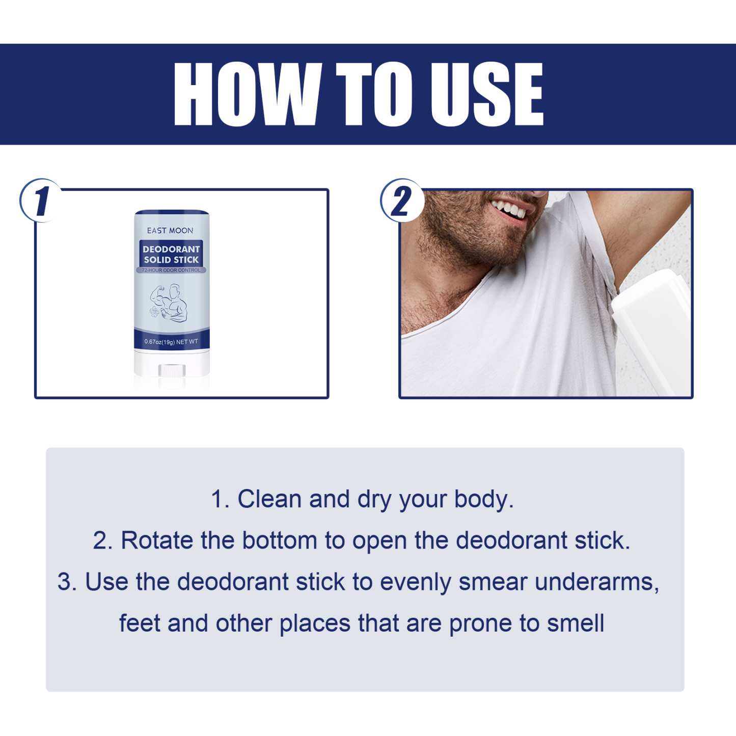 Men’s Deodorant Stick – Fresh Scent & Odor Protection
