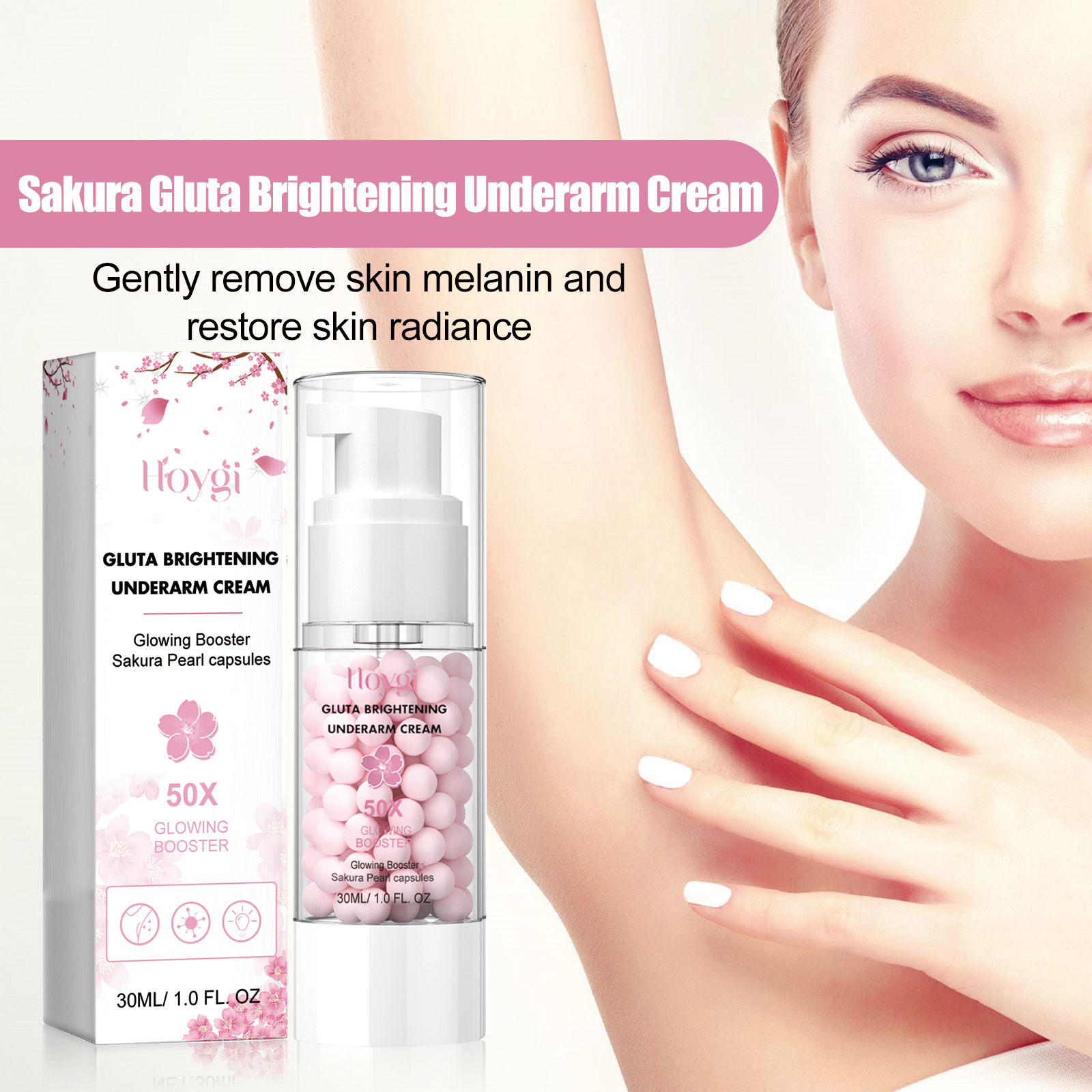 Bright White Underarm Cream – Dark Spot Corrector for Underarms, Elbows & Joints