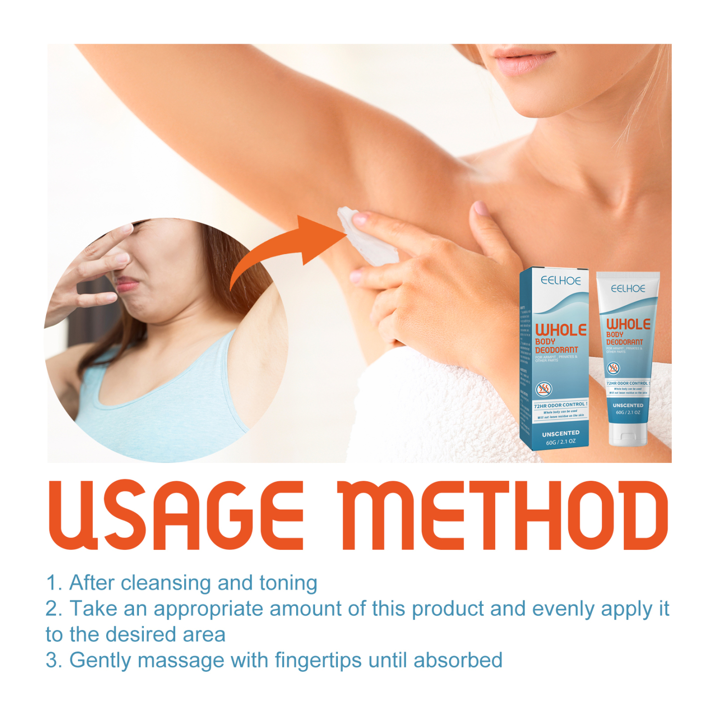 Deodorizing Body Cream – Long-Lasting Freshness & Odor Protection