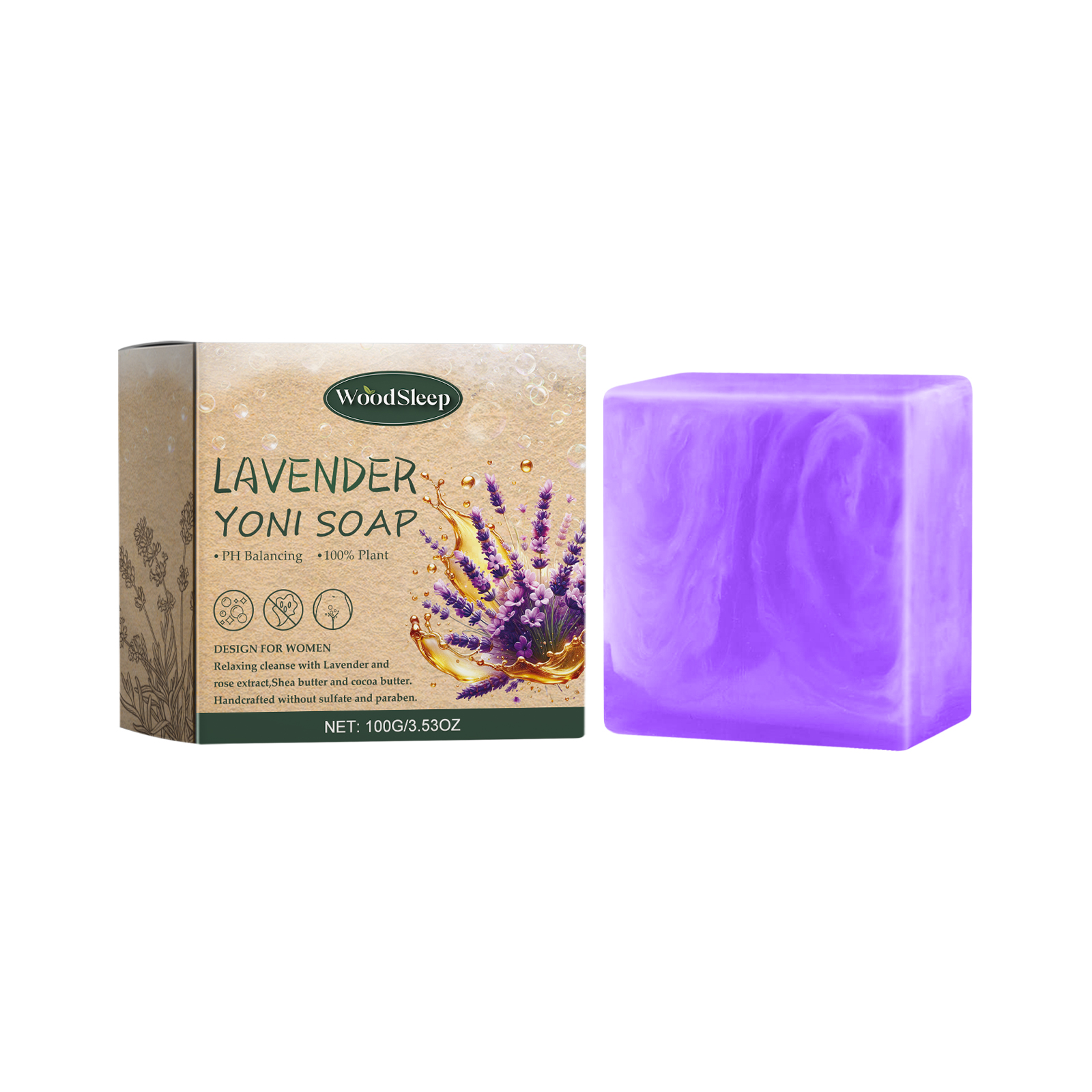 Lavender Yoni Soap – Soothe & Cleanse
