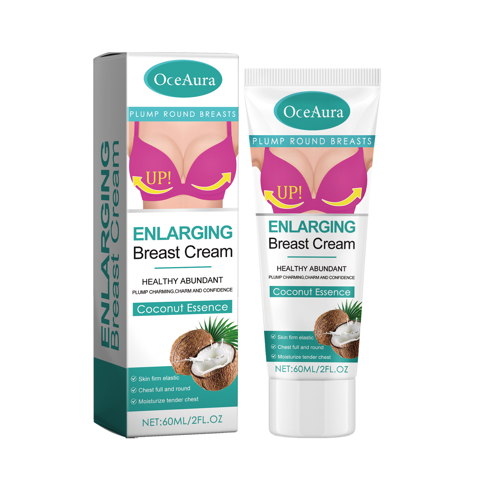 OceAura Coconut Breast Firming Cream – Lift, Plump & Enhance Bust Naturally