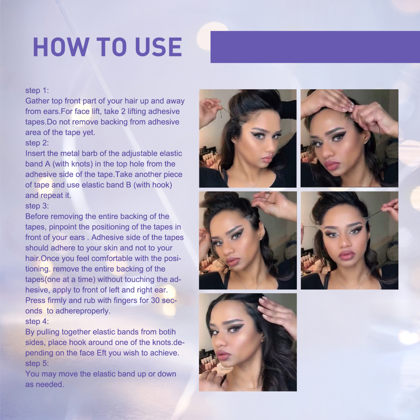 Face Lift Tape – V-Shape Contour & Wrinkle Reduction