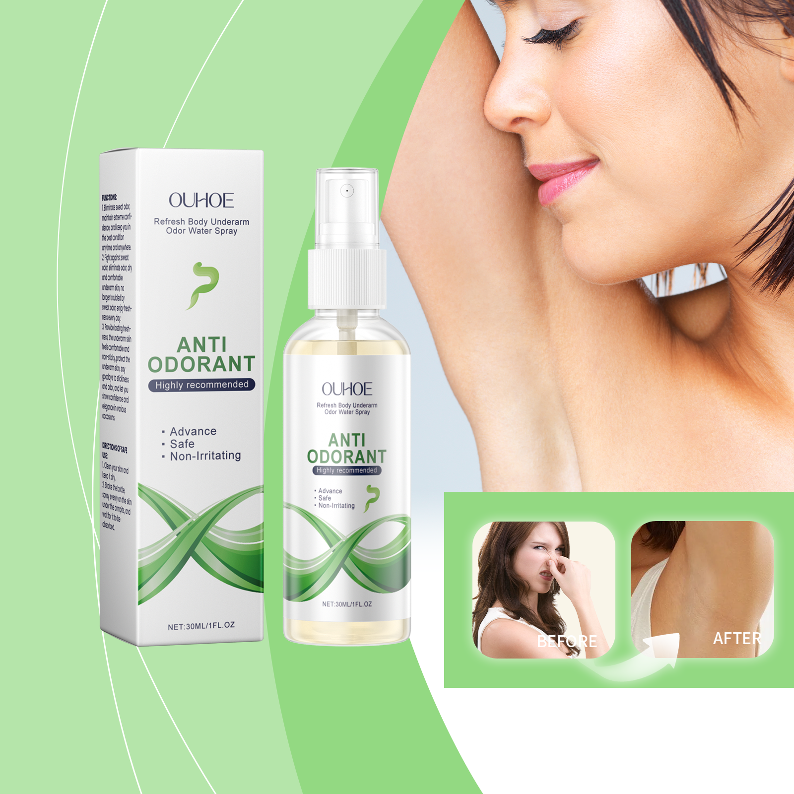 Underarm Deodorant Spray – Fresh Scent & Hydration