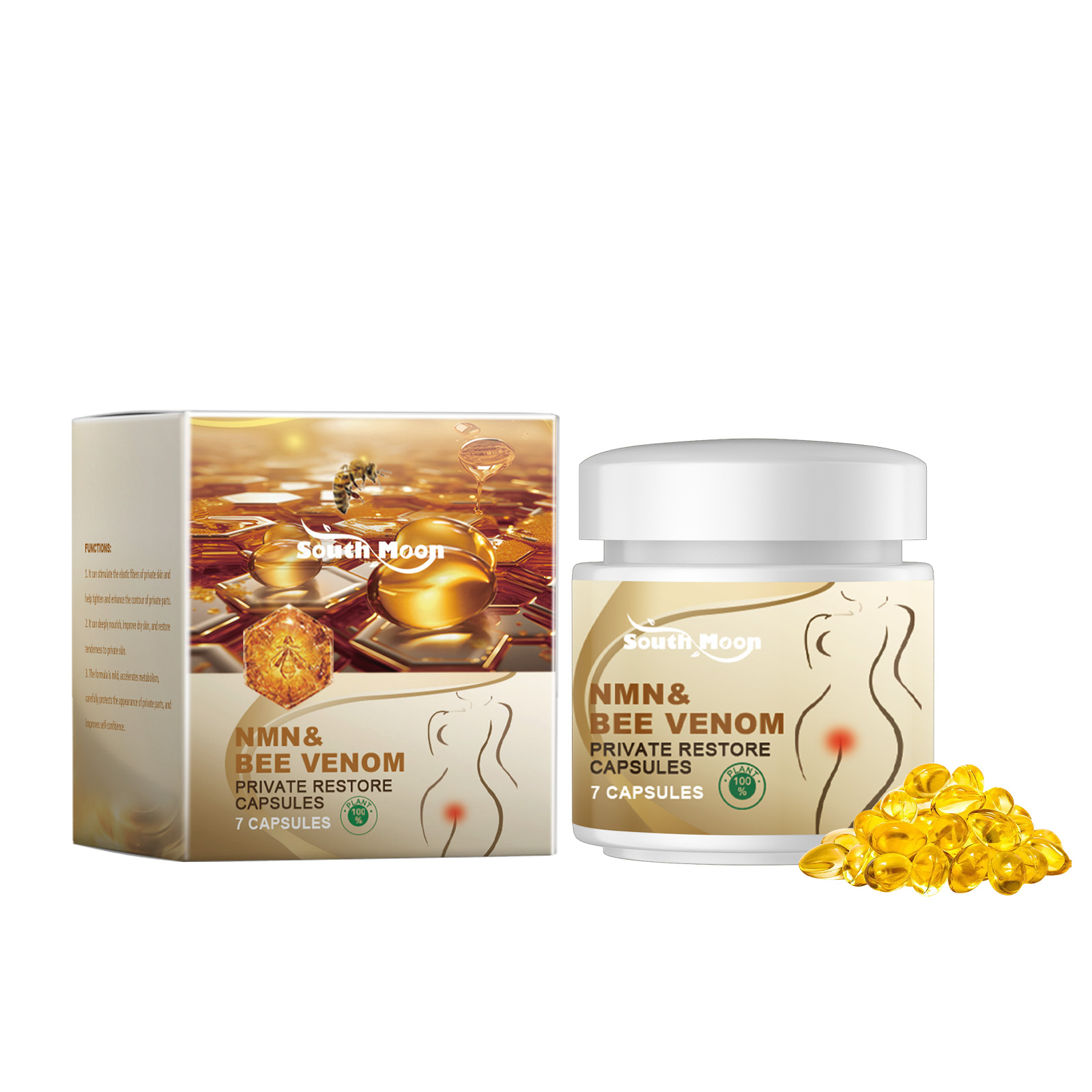 South Moon Women’s Body Care Capsules – Internal Odor Control & Moisturizing Support